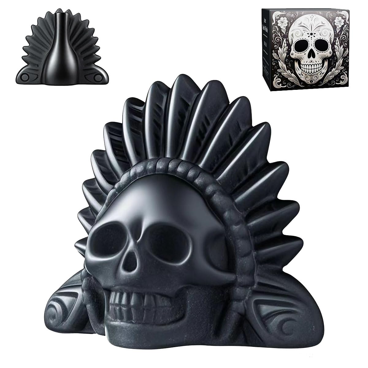Aztec Death Whistle Aztec Whistle, Office White Elephant Gifts, Authentic Skull Scream Sound - Loud Scary Horror Whistle for Pra