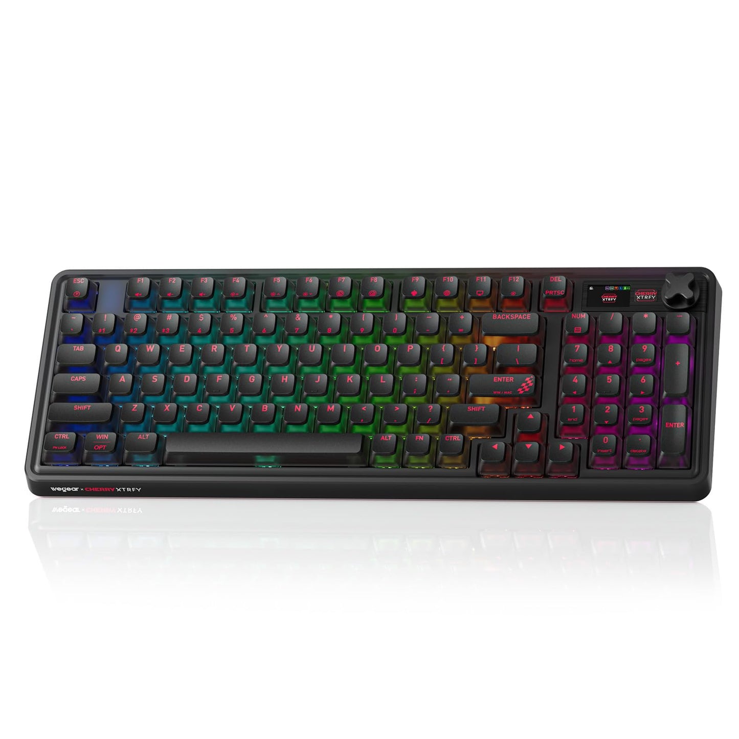 wegear Cherry x PIXIU 98 8KHz Esports Gaming Mechanical Keyboard, 8000Hz Polling, MX2A Red Switches, Tri-Mode Bluetooth/2.4G/USB
