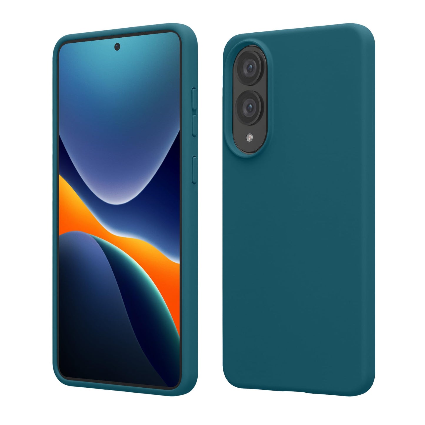 kwmobile Case Compatible with Samsung Galaxy S25 Edge Case - TPU Silicone Phone Cover with Soft Finish - Teal Matte