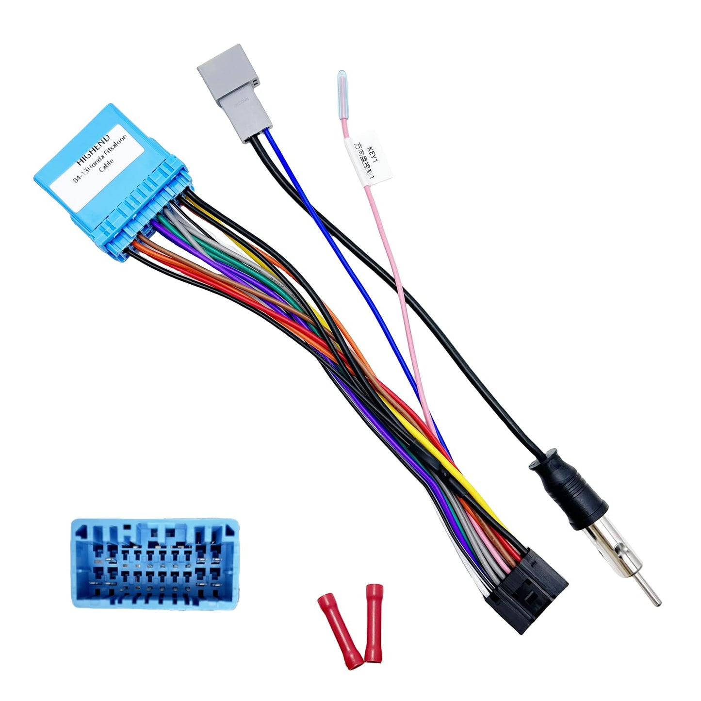 16Pin ISO Aftermarket Radio Harness Adapter for Honda 1998-20011 Acura 1999-2008 Suzuki 2002-2013, 16Pin Android Car Stereo Wiri