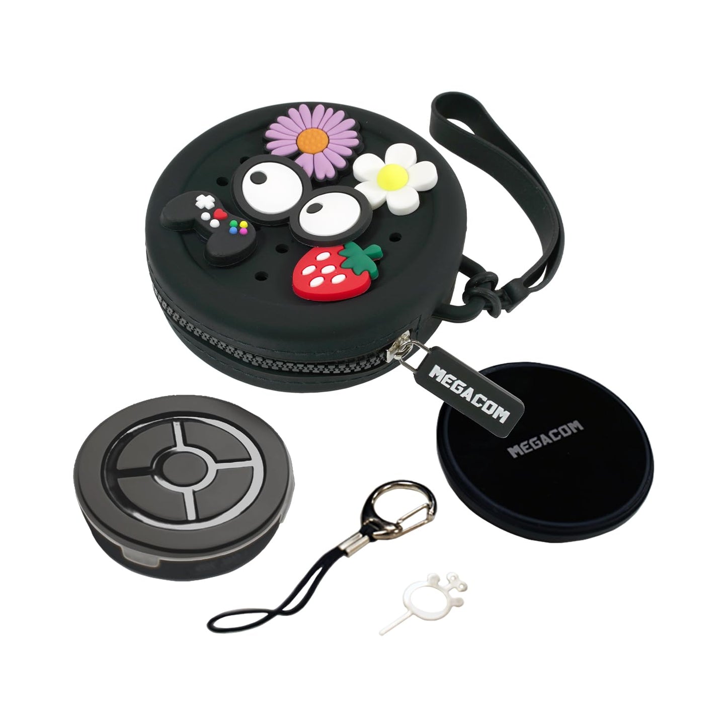 megacom DuoMon3 PRO Unique Auto-Reconnection Hourly, dual accounts Pocket Auto Catcher, IPX7 waterproof, Type-C & wireless charg