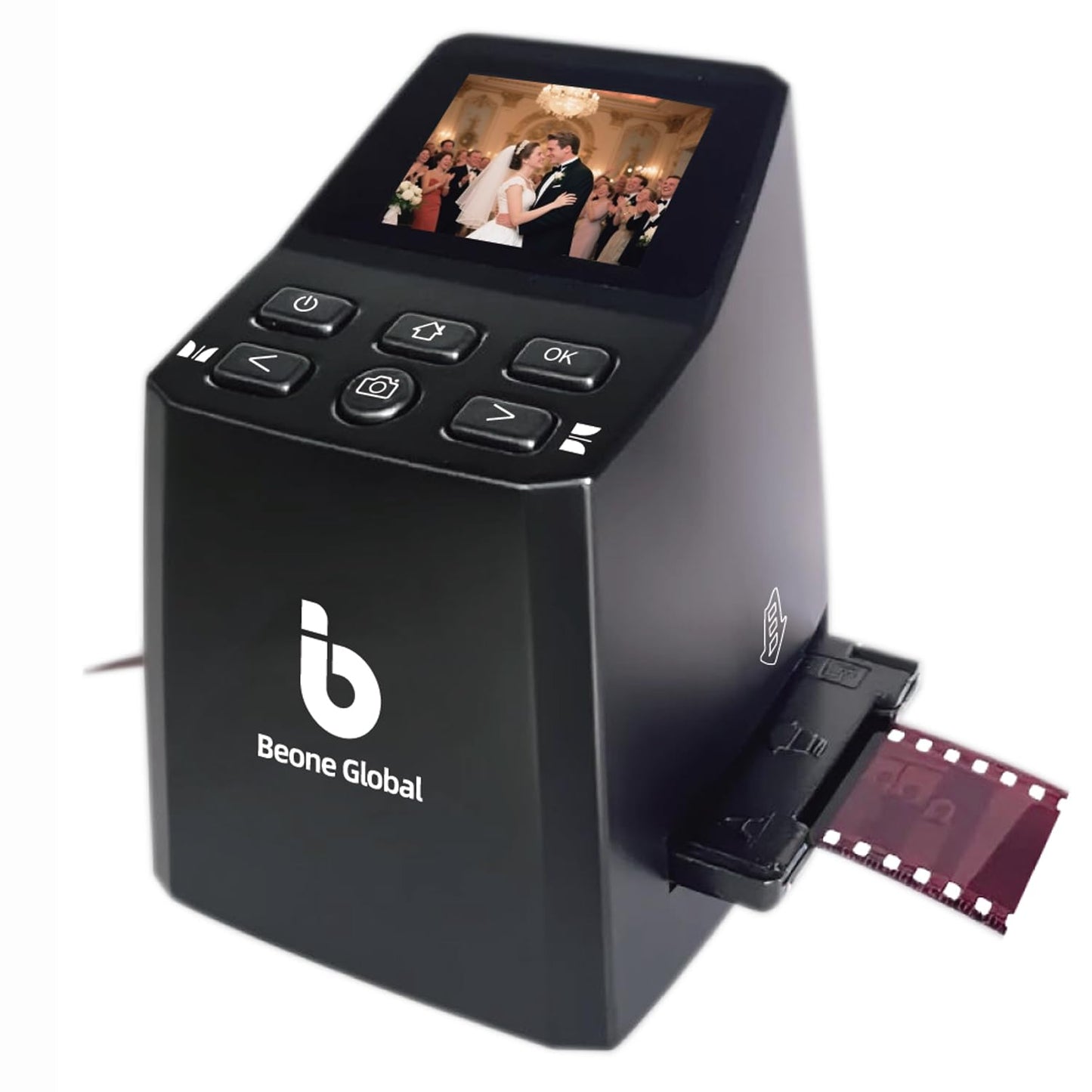 BEONEGLOBAL ClearScan MINI Film Scanner 16MP Slide & Film Scanner, Converts 35mm/135/126 Film & Slides to Digital Photos, Easy-t