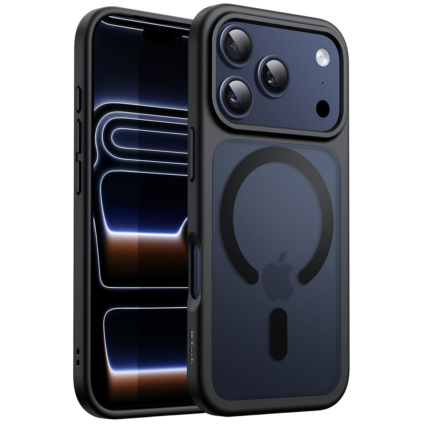 JETech Magnetic Case for iPhone 17 Pro Max 6.9-Inch Compatible with MagSafe, Translucent Matte Back Slim Minimalist Shockproof P