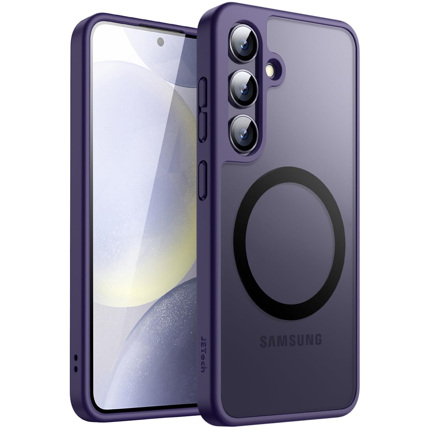 JETech Magnetic Case for Samsung Galaxy S24 Plus 5G, Compatible with MagSafe, Translucent Matte Back Shockproof Phone Cover (Cob