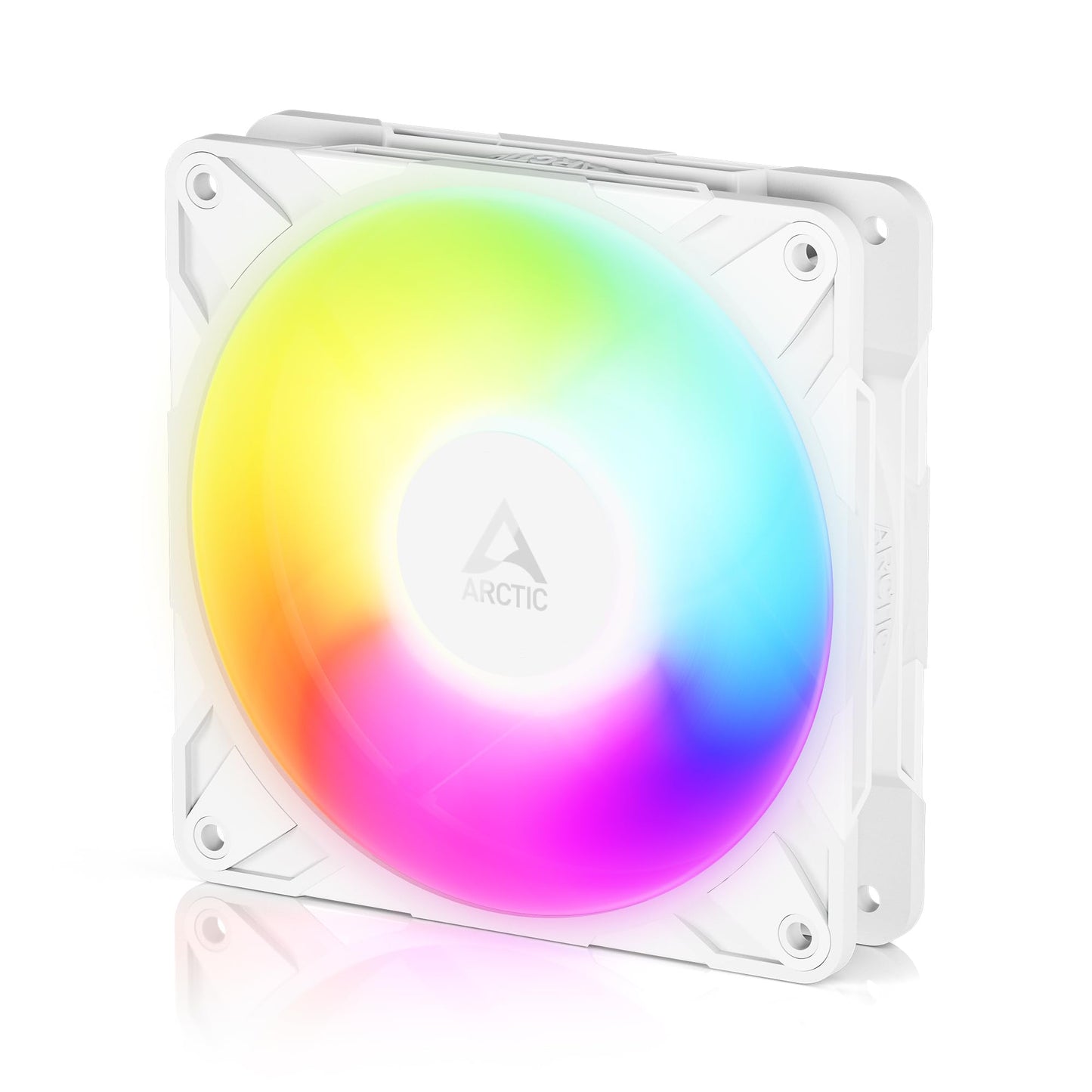 ARCTIC P12 Pro Reverse A-RGB - 120 mm Premium Fan with Reverse Airflow, PWM Fan with Y Cable Splitter, 500-3000 RPM, 0 RPM