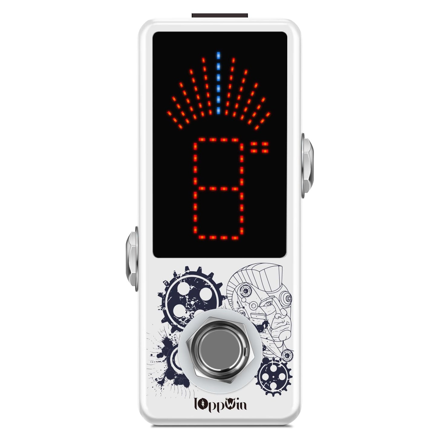 IOppWin LT-910 Chromatic Tuner with LED Display & Precise Strobe Mode (0.1% Accuracy) - Metal Shell, True Bypass, Compact Design