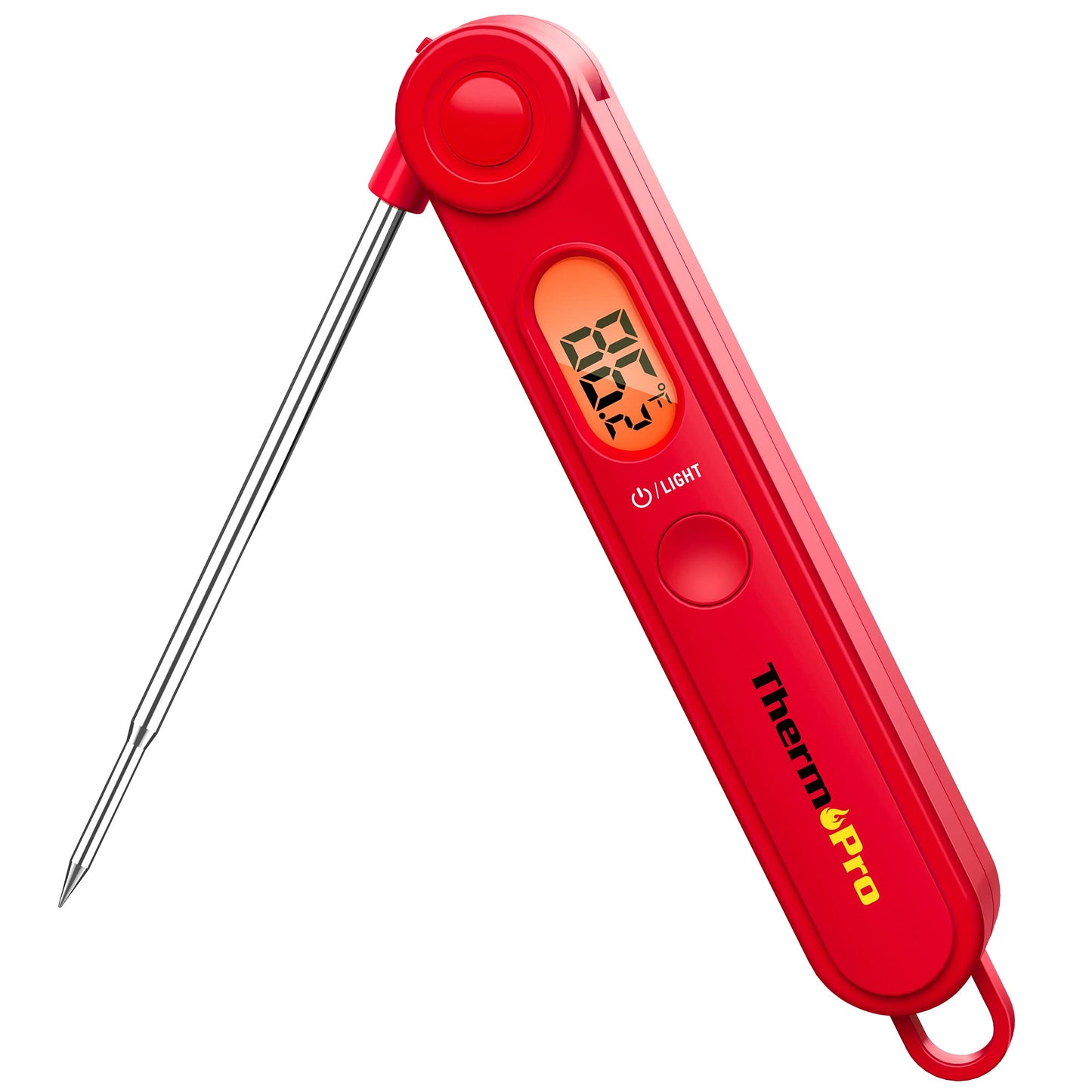 ThermoPro TP03B Digital Instant Read Meat Thermometer Kitchen Cooking Food Candy Thermometer with Backlight and Magnet for Oil D