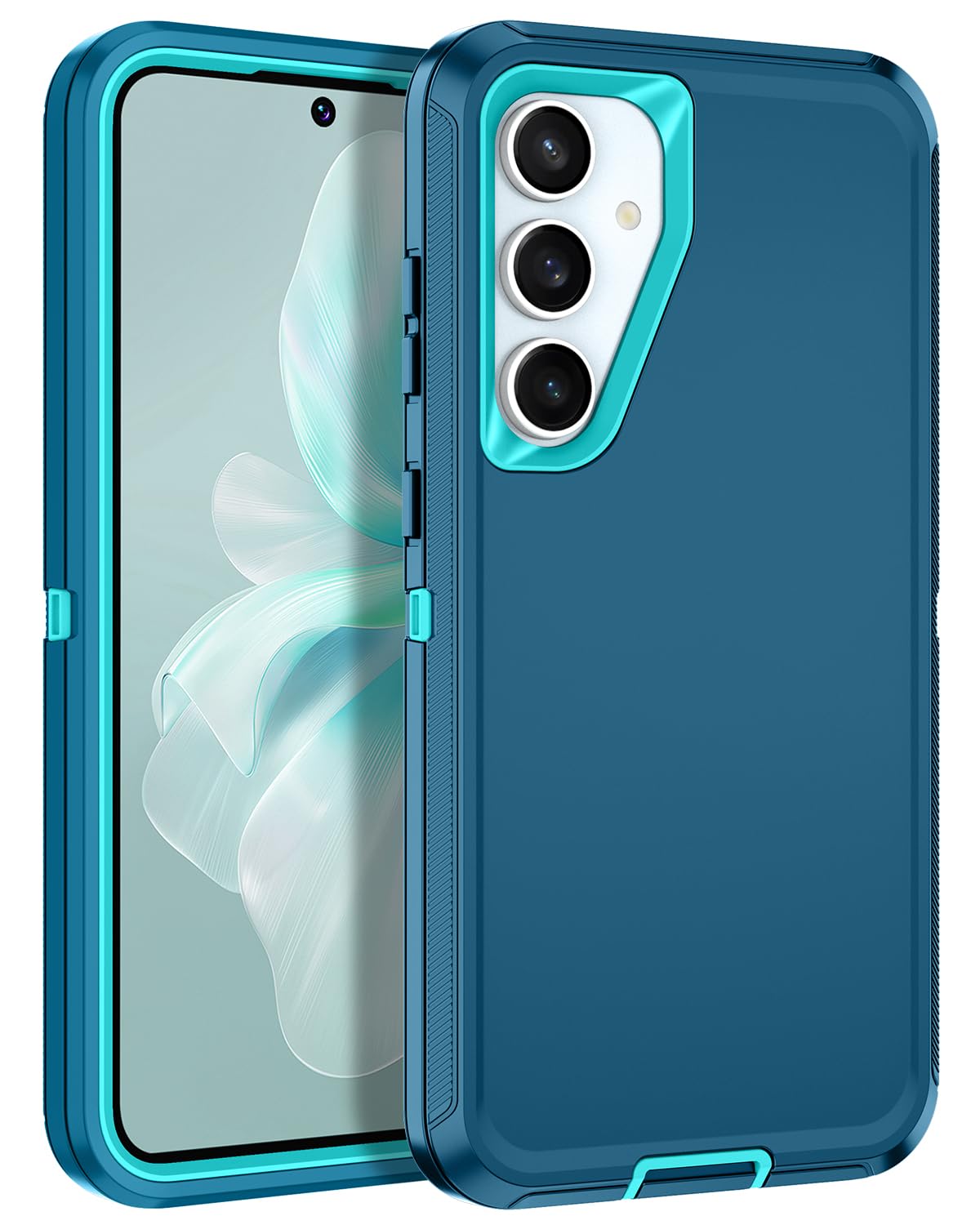 Casenplaza for Samsung Galaxy S24 FE 5G Case Heavy Duty Protective Shockproof Dropproof 3-Layer Full Body Protection [Without Sc