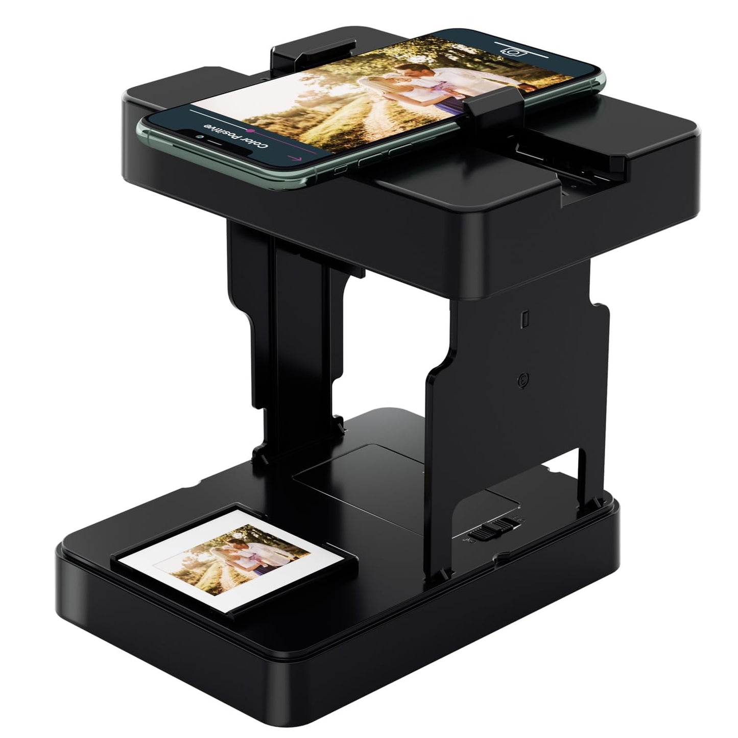 Mobile Film Scanner 35mm, Slide & Negative Scanner Slide Viewer Converts 35mm Slides & Negatives to Digital Photos (2AA Batterie