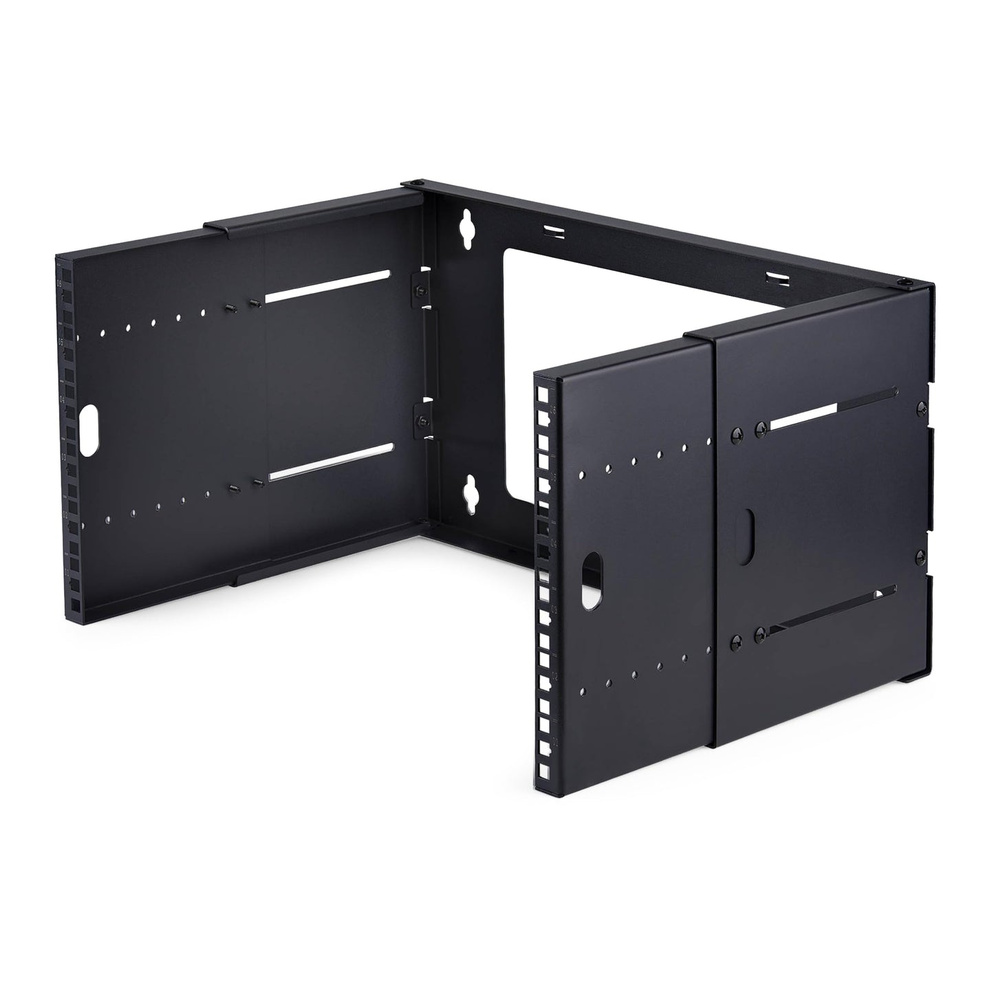 StarTech.com 2-Post 6U Wall Mounted Rack, Adjustable Depth up to 16in, for 19-inch Server/Data/Networking Equipment, Max 88lb