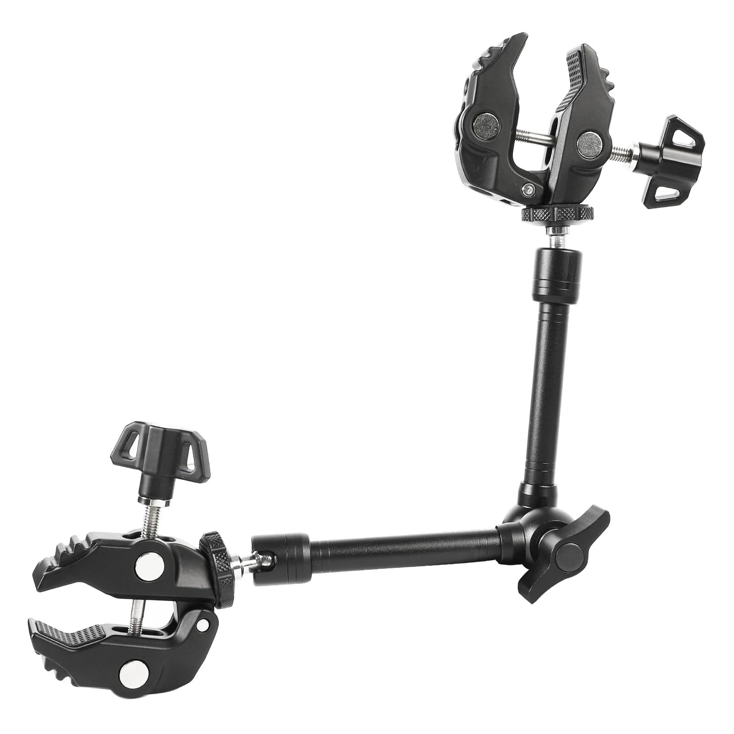 PellKing Magic Arm Clamp Kit, Camera Mount Articulating Friction Arm w 2 Pcs Super Clamp, w 1/4-20 Screw and Thread Hole, for Ca