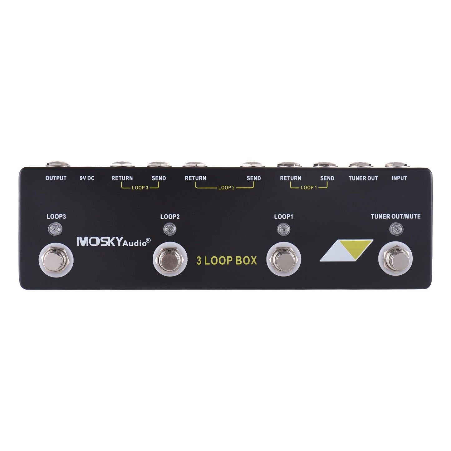 Btuty 3 Loop Box Guitar Effect Pedal with Channel Selection True Bypass Guitar Effects Loop Switcher Pedal Channel Switcher Box
