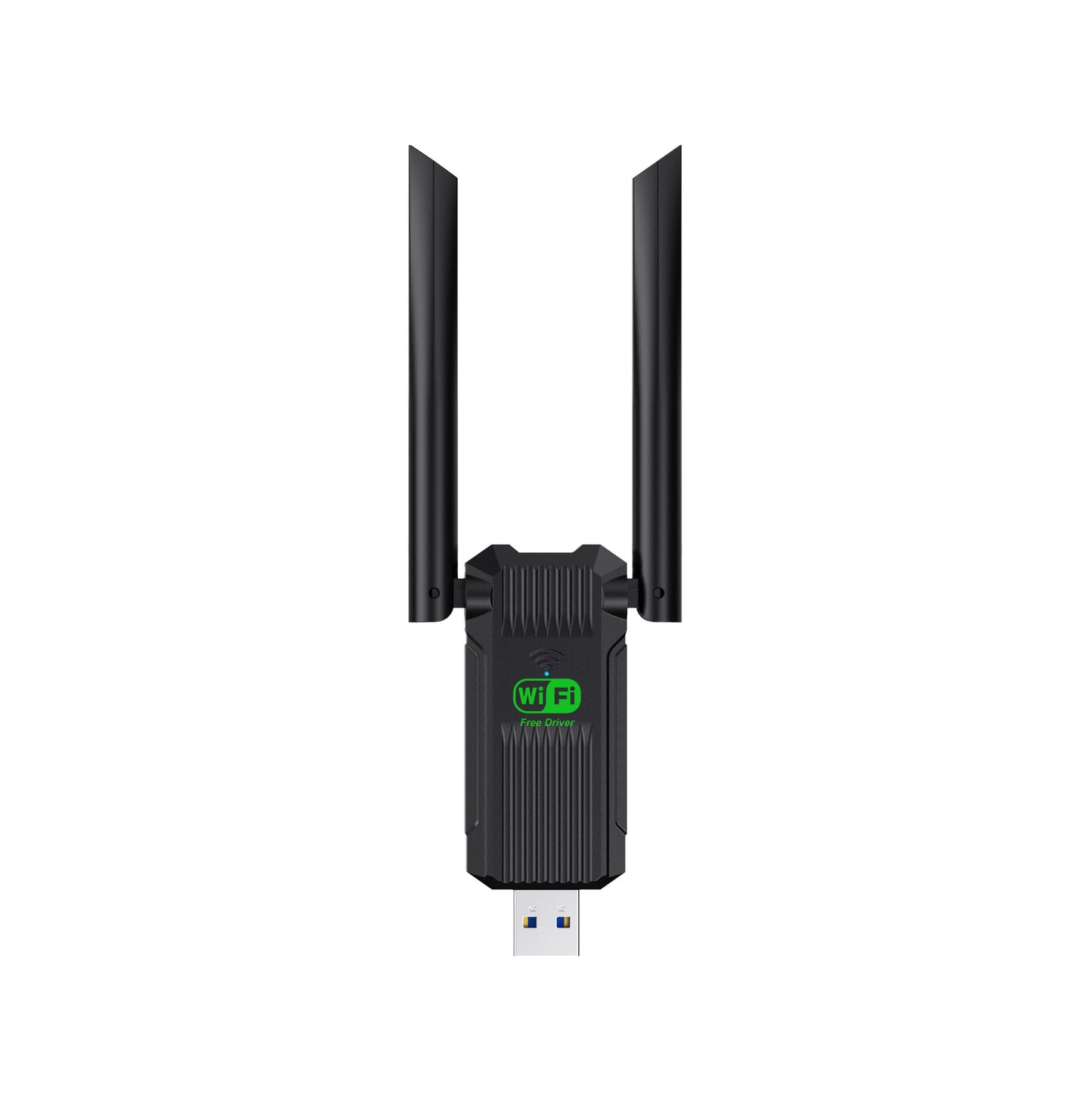 WiFi Adapter for Desktop PC,1300Mbps WiFi USB 3.0 Dual Band 5G/2.4G Wireless Network Adapter for Desktop Laptop PC, Dual 2dBi An