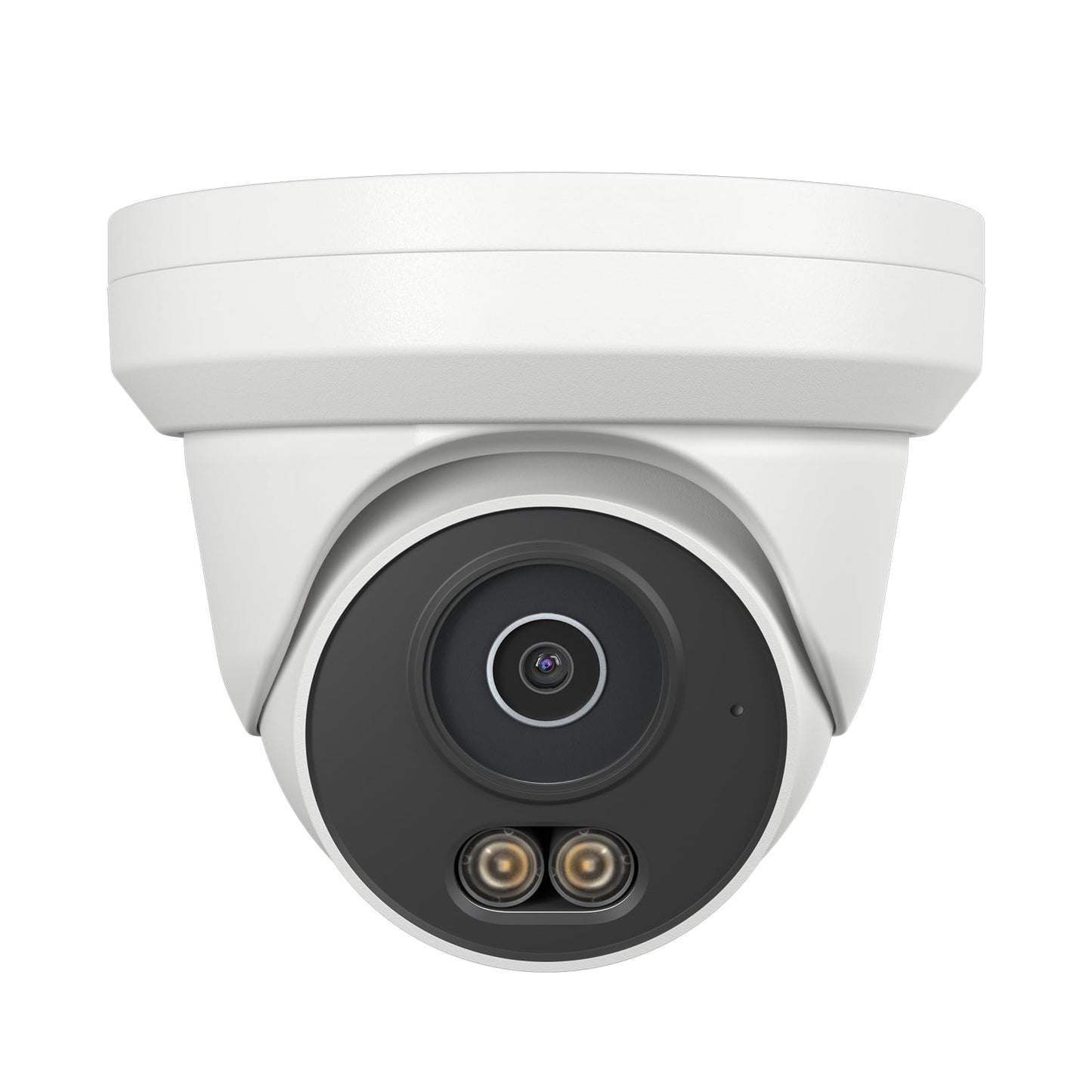 UNILOOK 4MP PoE Camera, Turret Security PoE IP Camera Outdoor Indoor Wired, Smart Dual Light Color Night Vision, Human Motion De