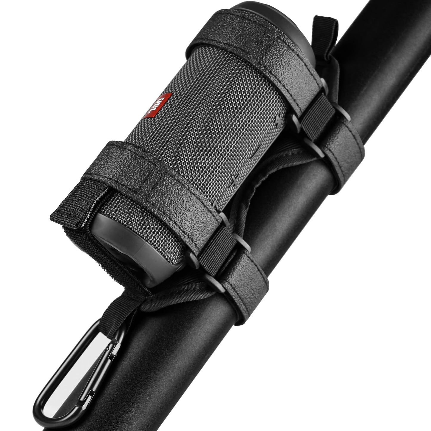 Xislet Speaker Holder for Bike with Carabiner, Adjustable Golf Cart Speaker Mount Fits JBL Charge 5 6 Flip 5 6 7 Anker Bluetooth