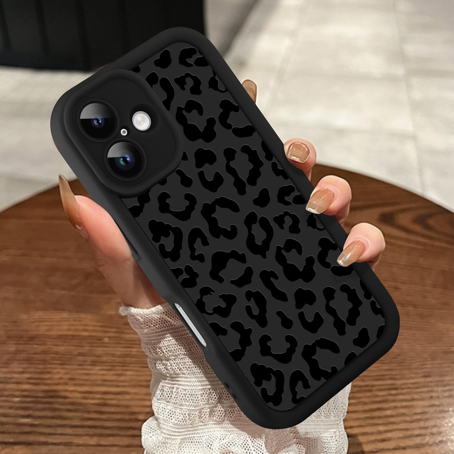 MOWIME Compatible with iPhone 16 Case, Cheetah Print Shockproof Soft TPU Protective Cover for Women Girls, Slim Anti Scratch Leo