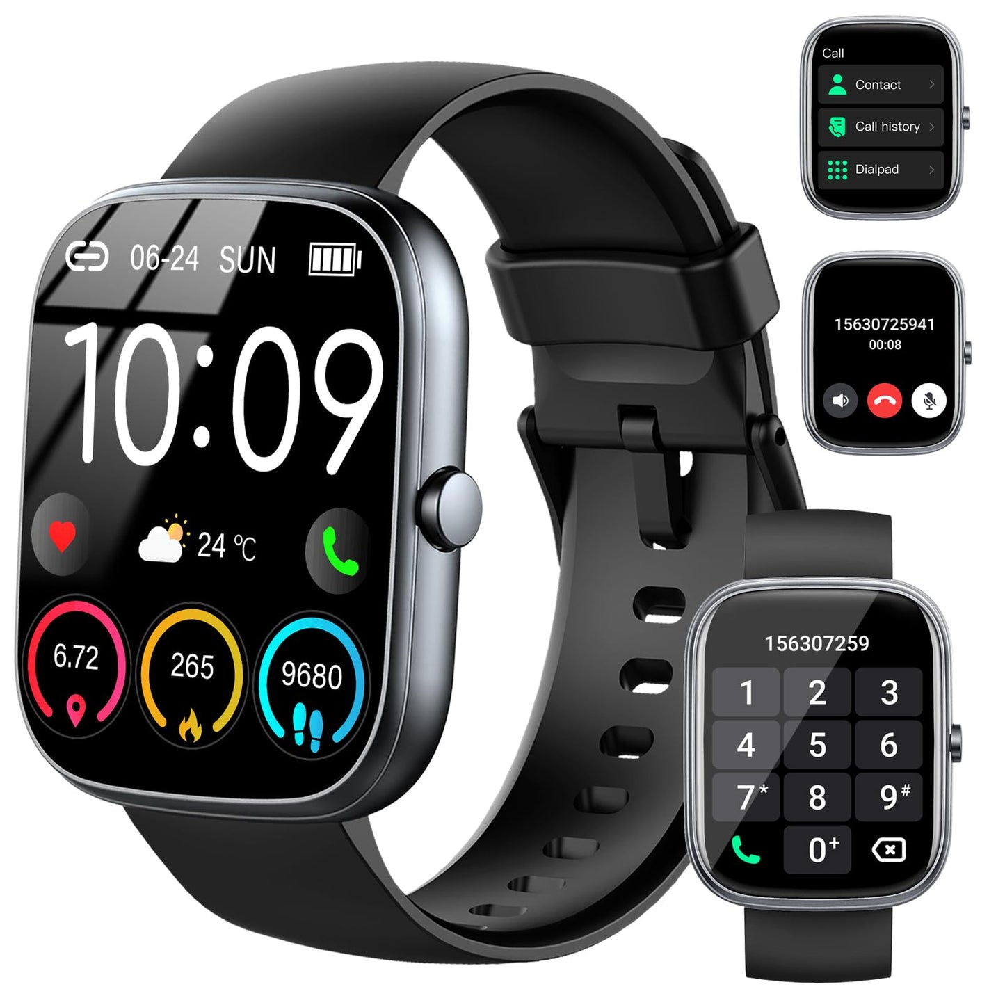 Smart Watch (Answer/Make Call), 2026 HD 1.91 Smartwatch for Men Women, 112+ Sports Modes Fitness Activity Tracker, Calories/Hear