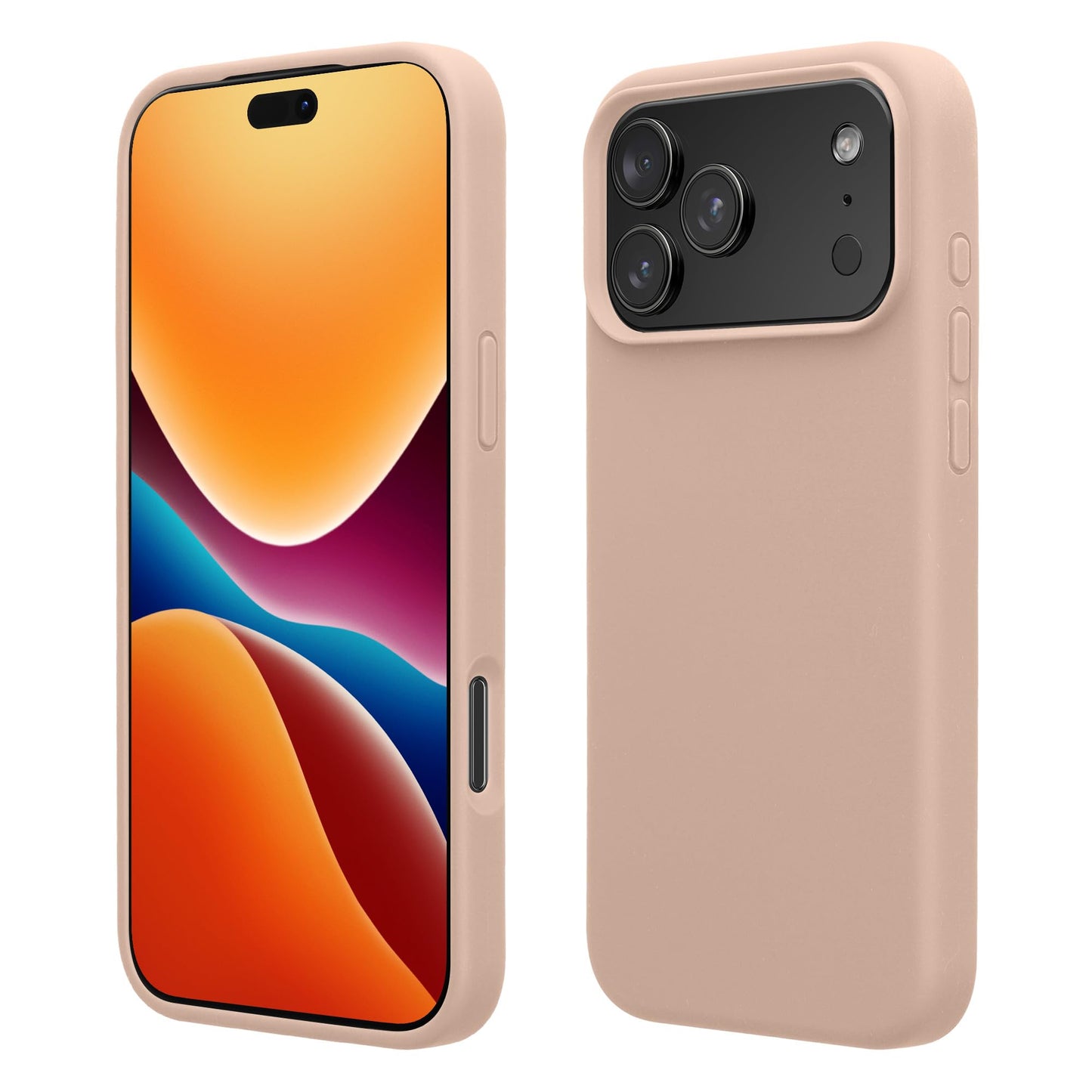 kwmobile Case Compatible with Apple iPhone 17 Pro Max Case - TPU Silicone Phone Cover with Soft Finish - Coconut Swirl