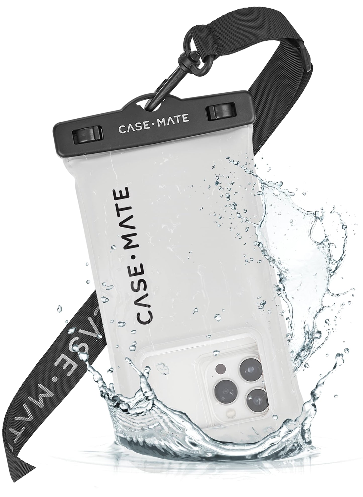 Case-Mate IP68 Waterproof Phone Pouch - Floating Waterproof Phone Case with Crossbody Lanyard - Beach Cruise Ship Travel Essenti