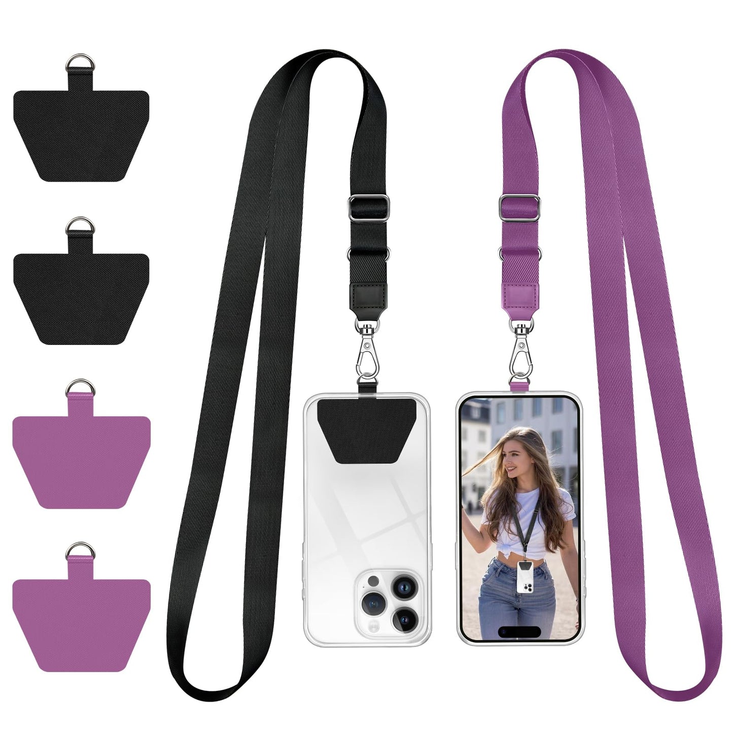 Doormoon Cell Phone Lanyard, Cellphone Lanyard Universal Adjustable Phone Neck Strap Leash Charm Phone Accessorie for Smartphone