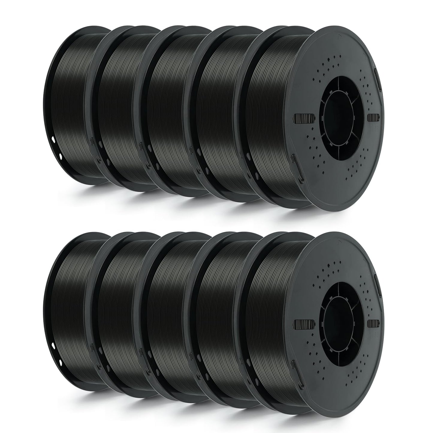 Kingroon 10KG Black PLA Filament 1.75mm 3D Printer Filament Pla Filament Dimensional Accuracy +/- 0.02mm, Fit Most FDM Printer,