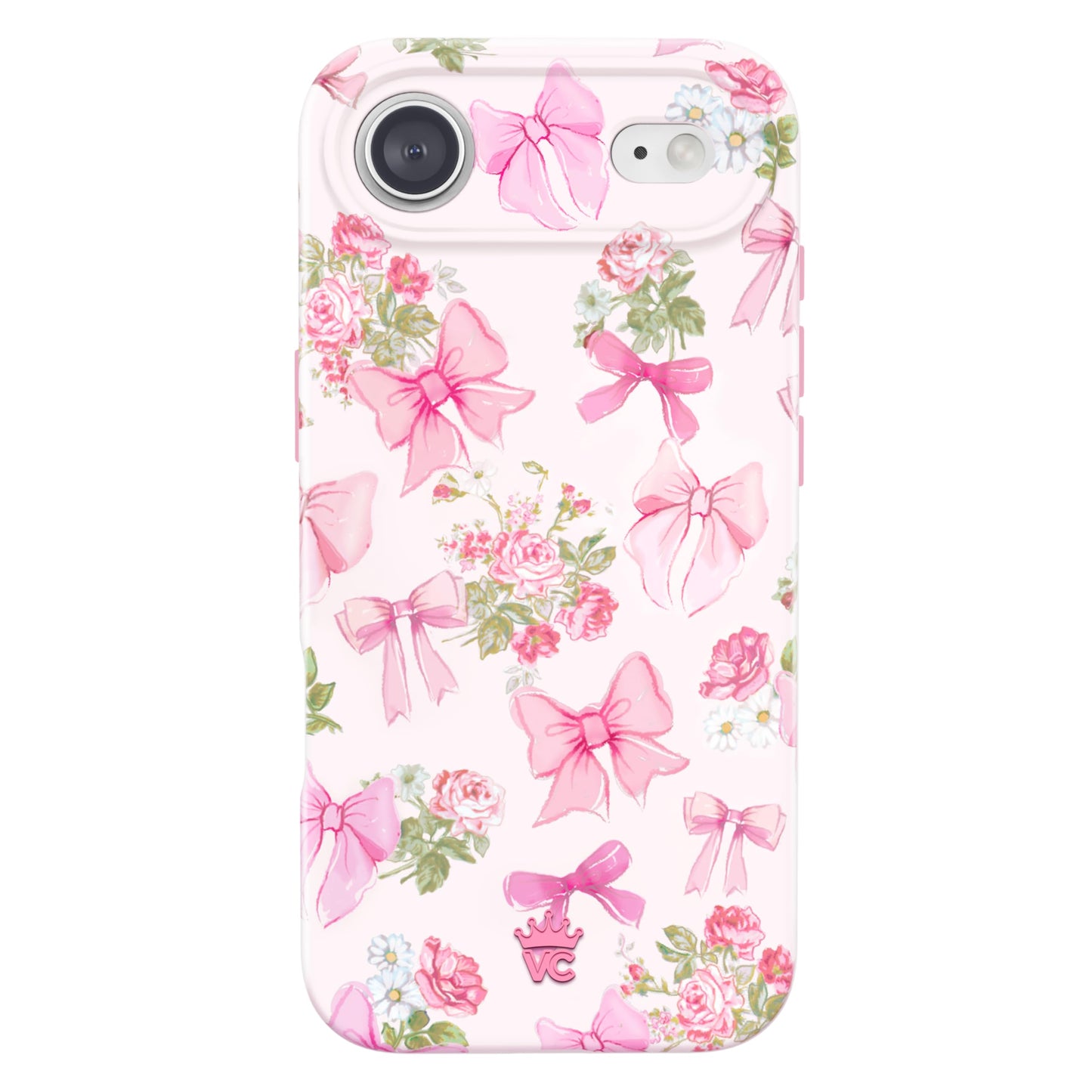 VELVET CAVIAR Case for iPhone 17 Air | Compatible with MagSafe | 10ft Drop Tested | Protective Designer Cases | Posie Pink Bow