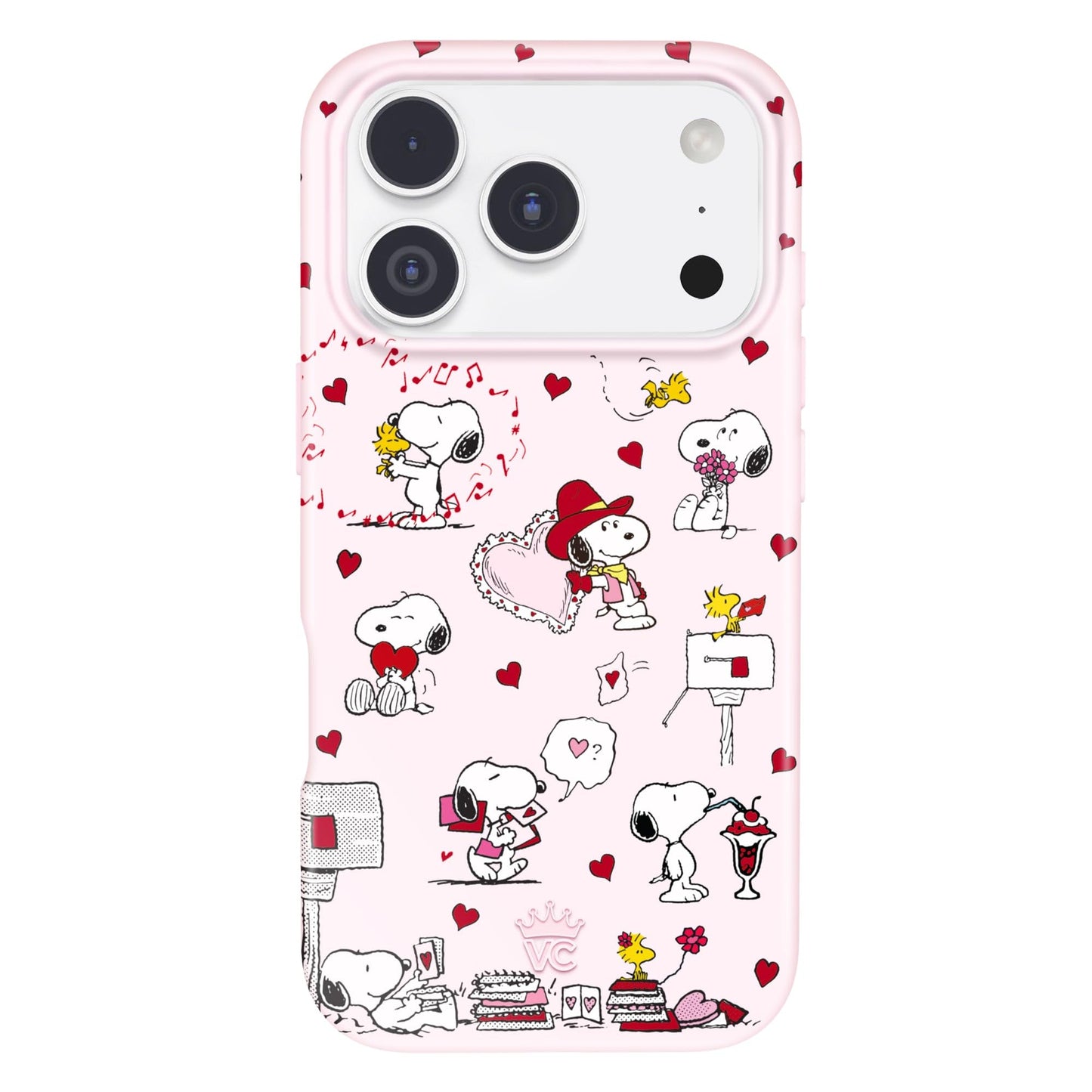 VELVET CAVIAR Case for iPhone 17 Pro | Compatible with MagSafe | 10ft Drop Tested | Protective Valentines Day Cases | Snoopy Lo