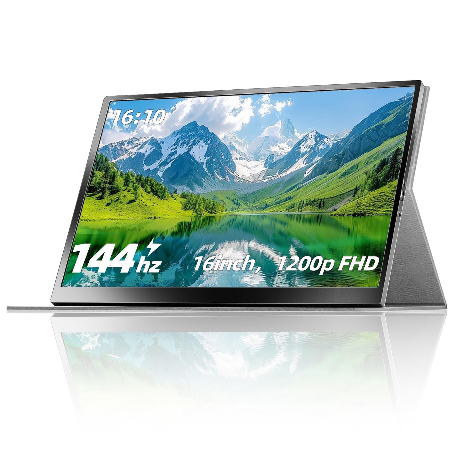 ZefcS 15.6 Inch Portable Monitor FHD 1080P IPS Display with USB C and HDMI Ultra Slim Travel Screen Extender for Laptop and Gami