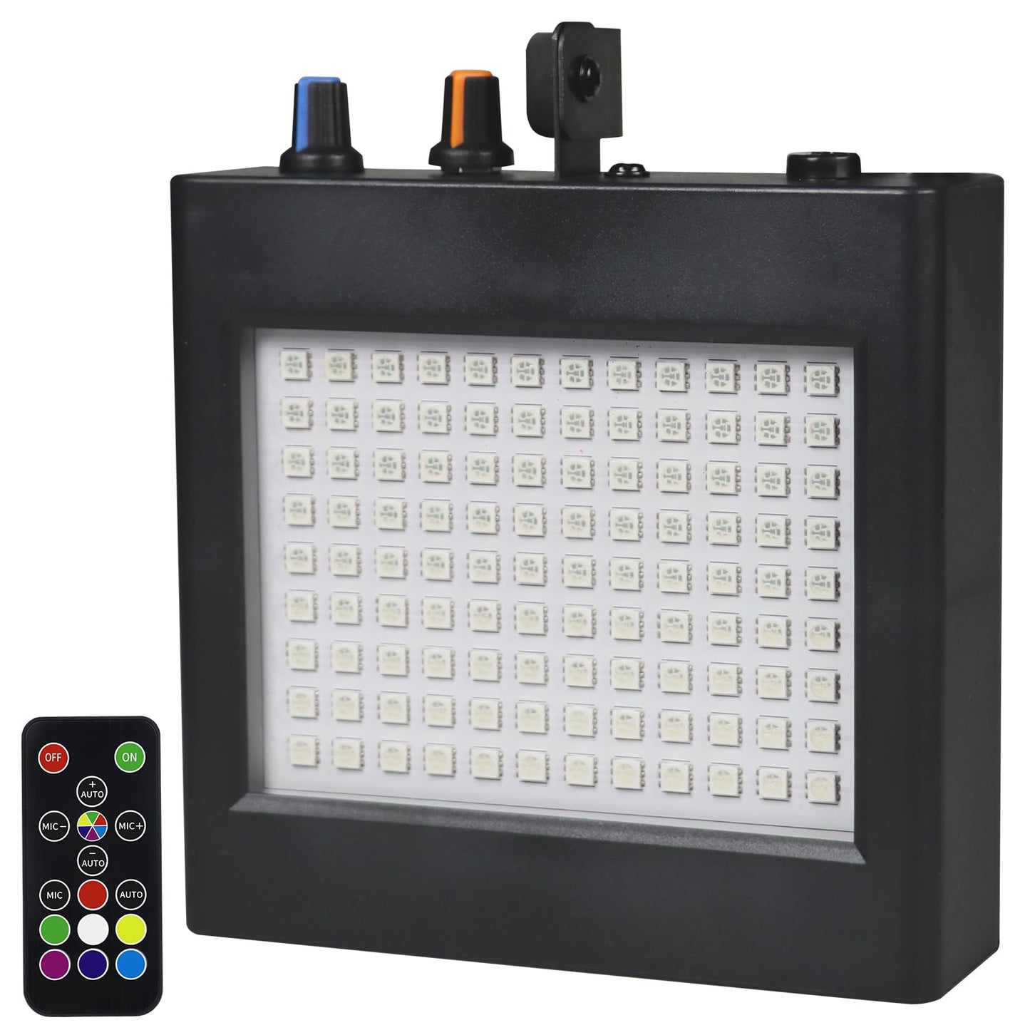 XKCL LED Stage Strobe Light, 12 LED RGBW Par Spotlight, Sound Control DMX Control, for DJ Christmas Party Performance Club disco