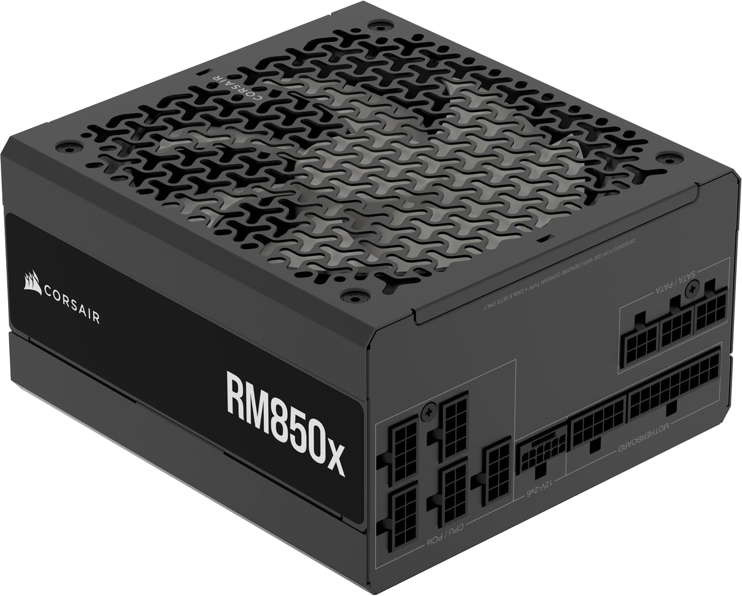 CORSAIR RM850x ATX 3.1 PCIe 5.1 Ready Fully Modular 850W Power Supply - Low-Noise, Cybenetics Gold Efficiency, Native 12V-2x6 Co