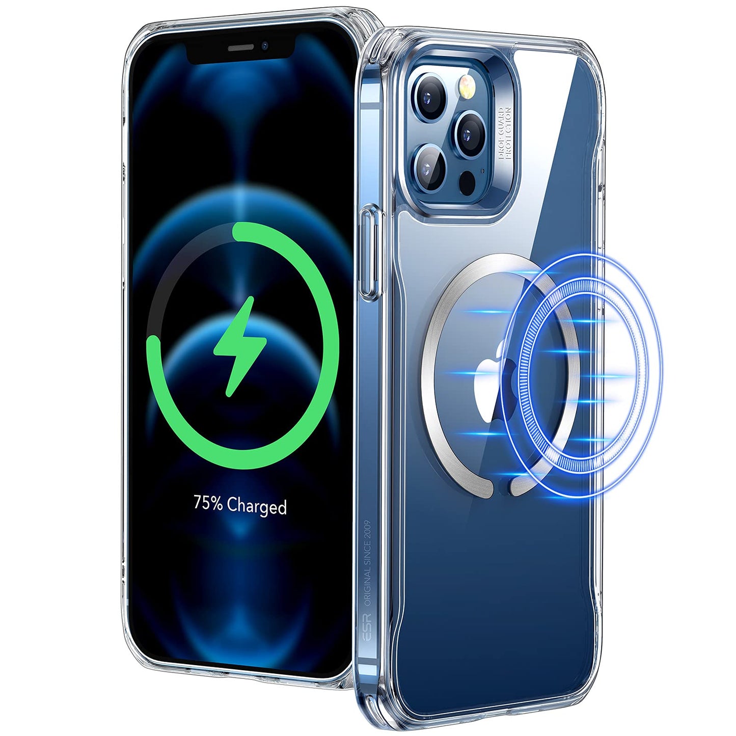 ESR for iPhone 12 Pro Max Case, Magsafe Phone Case Compatible with iPhone 12 Pro Max with HaloLock Magnetic Wireless Charging, S