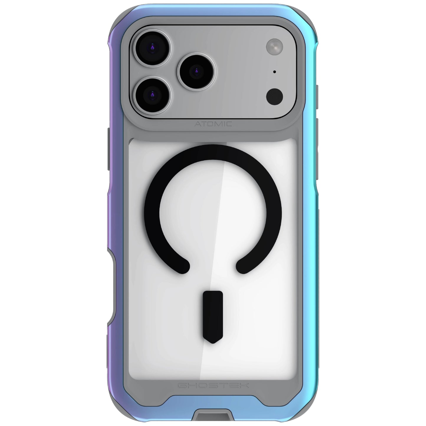 Ghostek Atomic Slim iPhone 17 Pro Max Case, Compatible with Apple MagSafe Accessories, Aluminum Metal Bumper, Shockproof Drop Pr