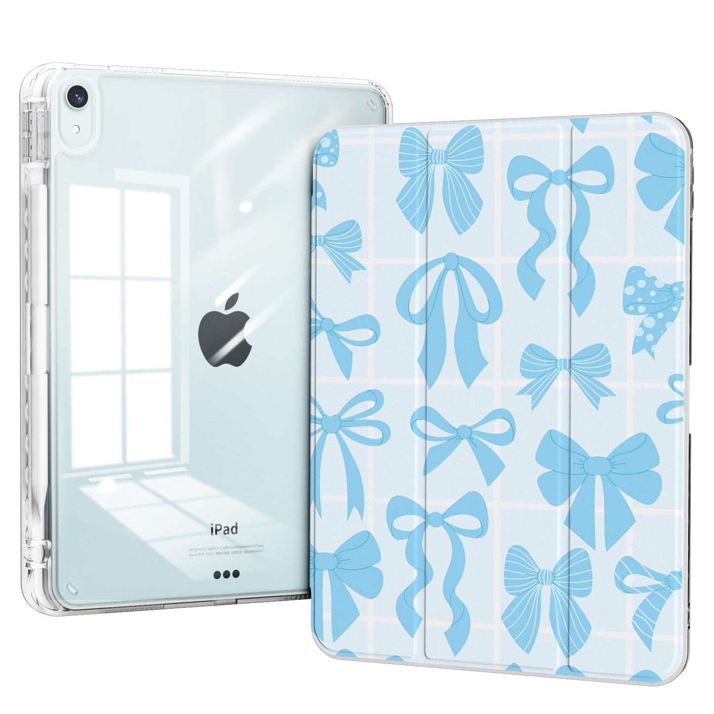 Piznernico Slim Case for iPad Air 11 Inch M3 (2025)/ M2 (2024), iPad Air 10.9 5th/4th Generation Case 2022/2020 with Pencil Hold