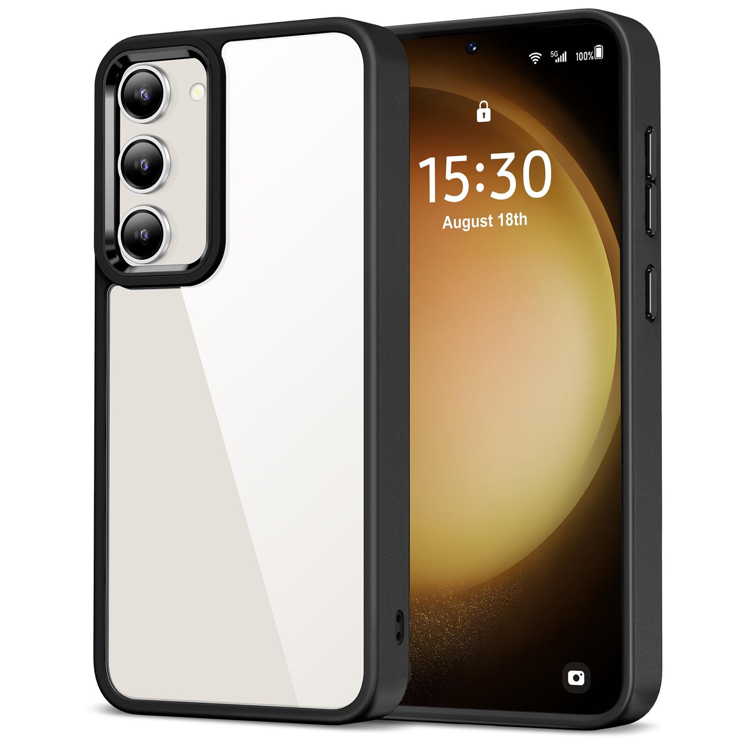 HOOMIL Case for Samsung Galaxy S23 (ONLY, Not Fit Plus, FE, Ultra), Non-Yellowing, Drop Protection, Anti-Scratch Transparent Har
