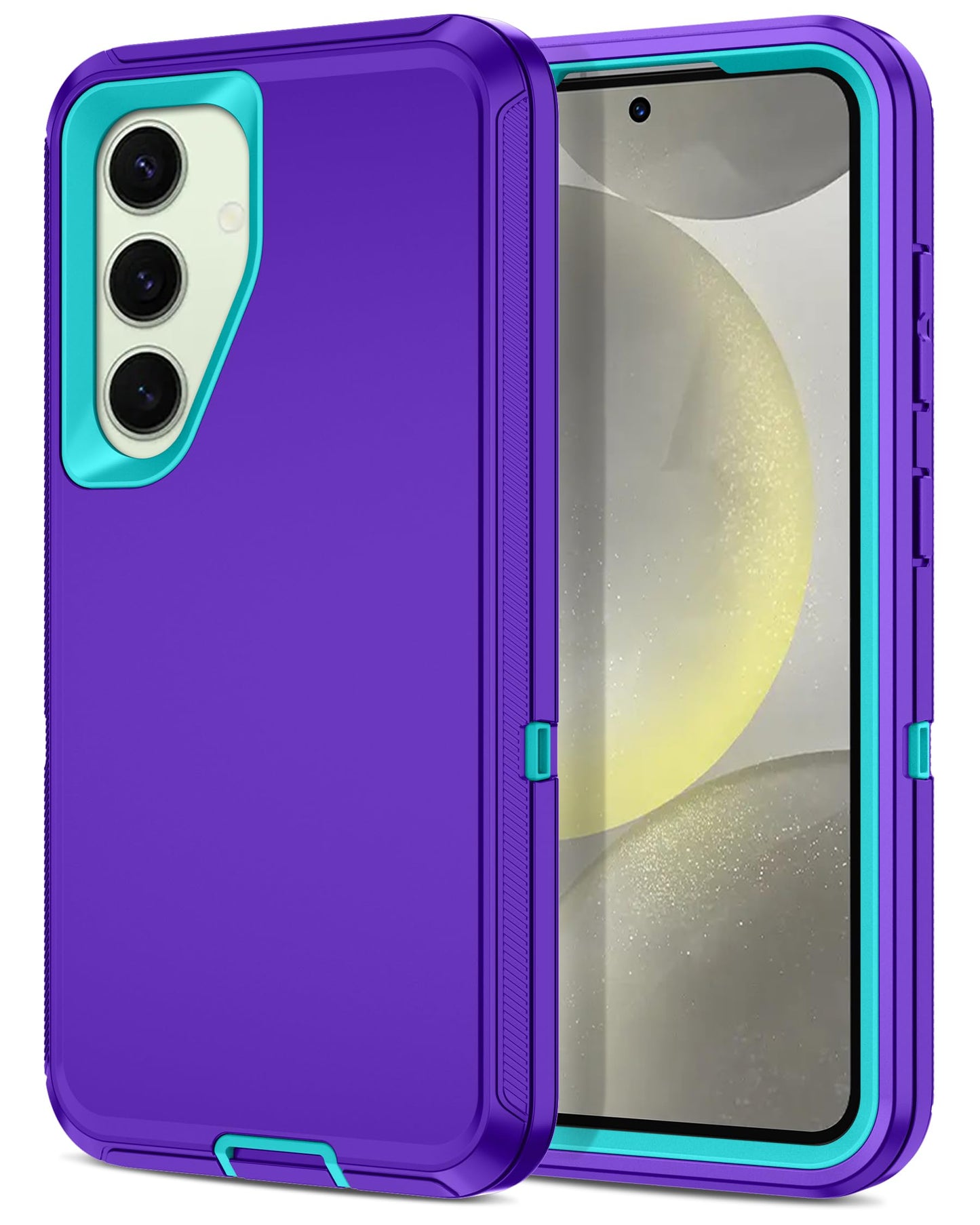 I-HONVA for Samsung Galaxy S24 Case,Galaxy S25 Case Shockproof Dust/Drop Proof 3-Layer Full Body Protection [Without Screen Prot