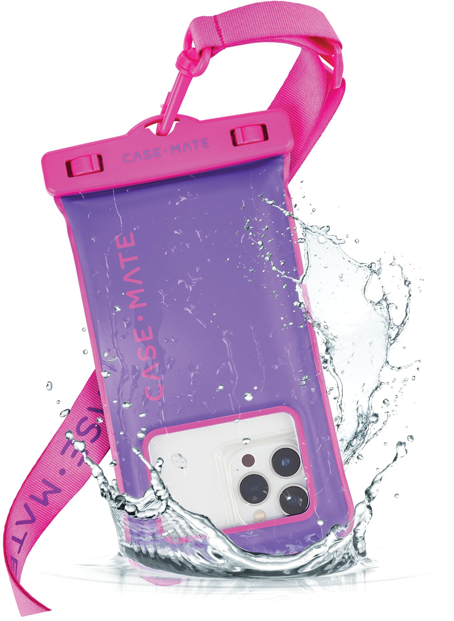 Case-Mate IP68 Waterproof Phone Pouch - Floating Waterproof Phone Case w/Crossbody Lanyard - Beach Cruise Ship Travel Essentials