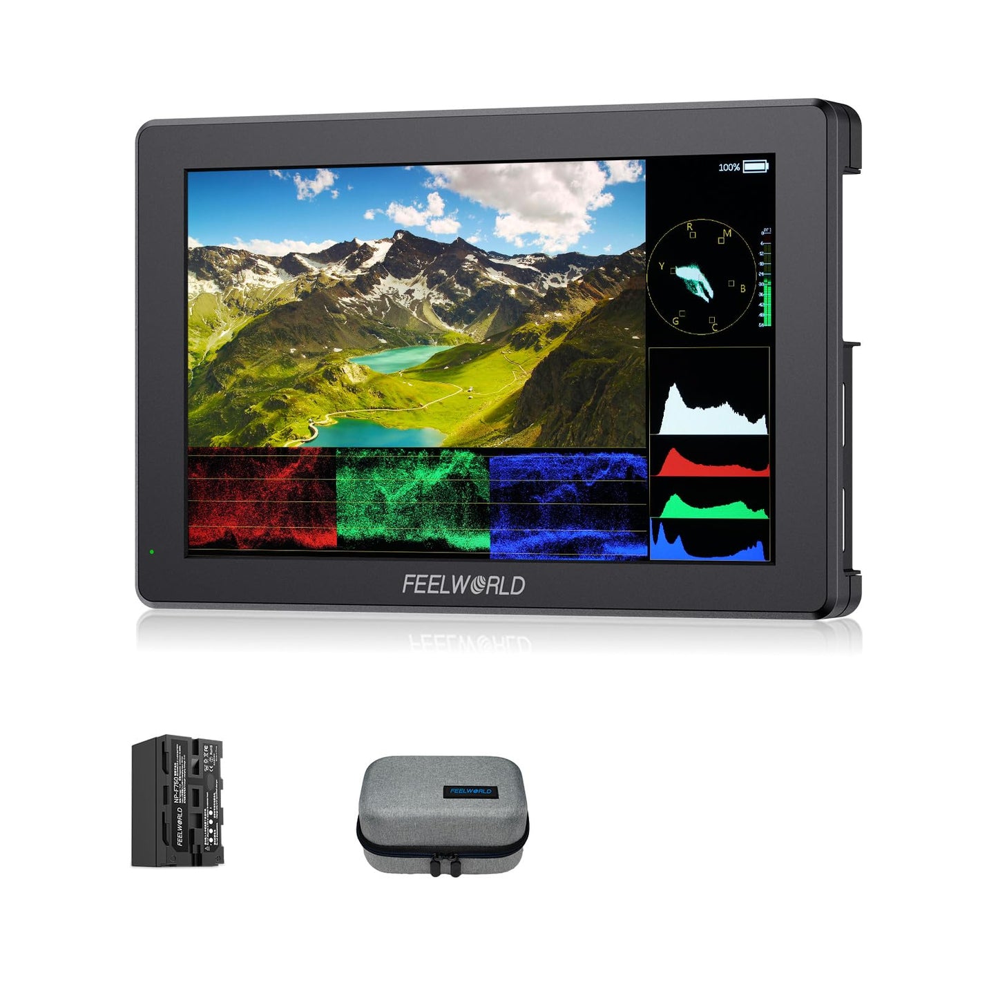 FEELWORLD T7 PRO 7 Inch 2000nit Aluminium Camera Field Video Monitor Ultra Bright 1920x1200 IPS 4K HDMI 60 Waveform LUT HDR with