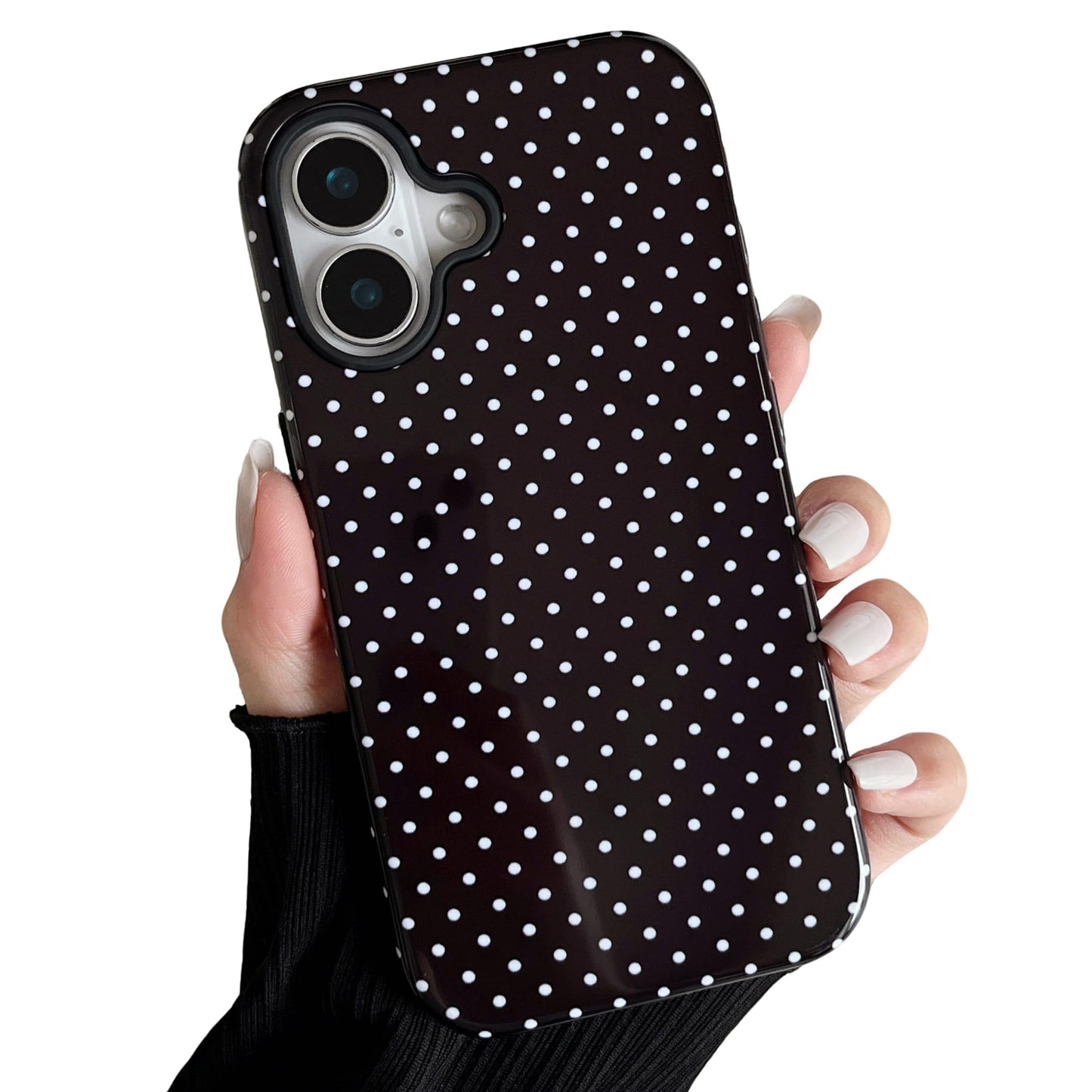 ZTOFERA Magnetic Case for iPhone 16, Polka Dot Phone Case Cute for Girl Women, Compatible with Magsafe, Hard PC+Soft TPU Protect