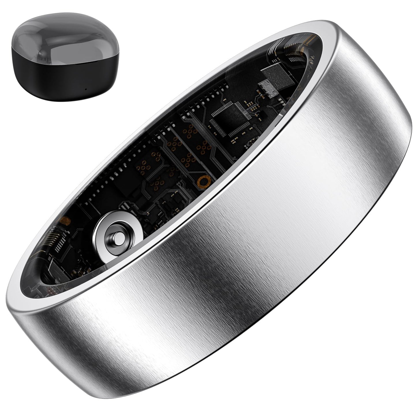 S SECRETTOP Smart Ring Fitness Tracker for Women - Health Heart Rate Ring with Sleep Monitoring, SpO2 Tracking, No Subscription