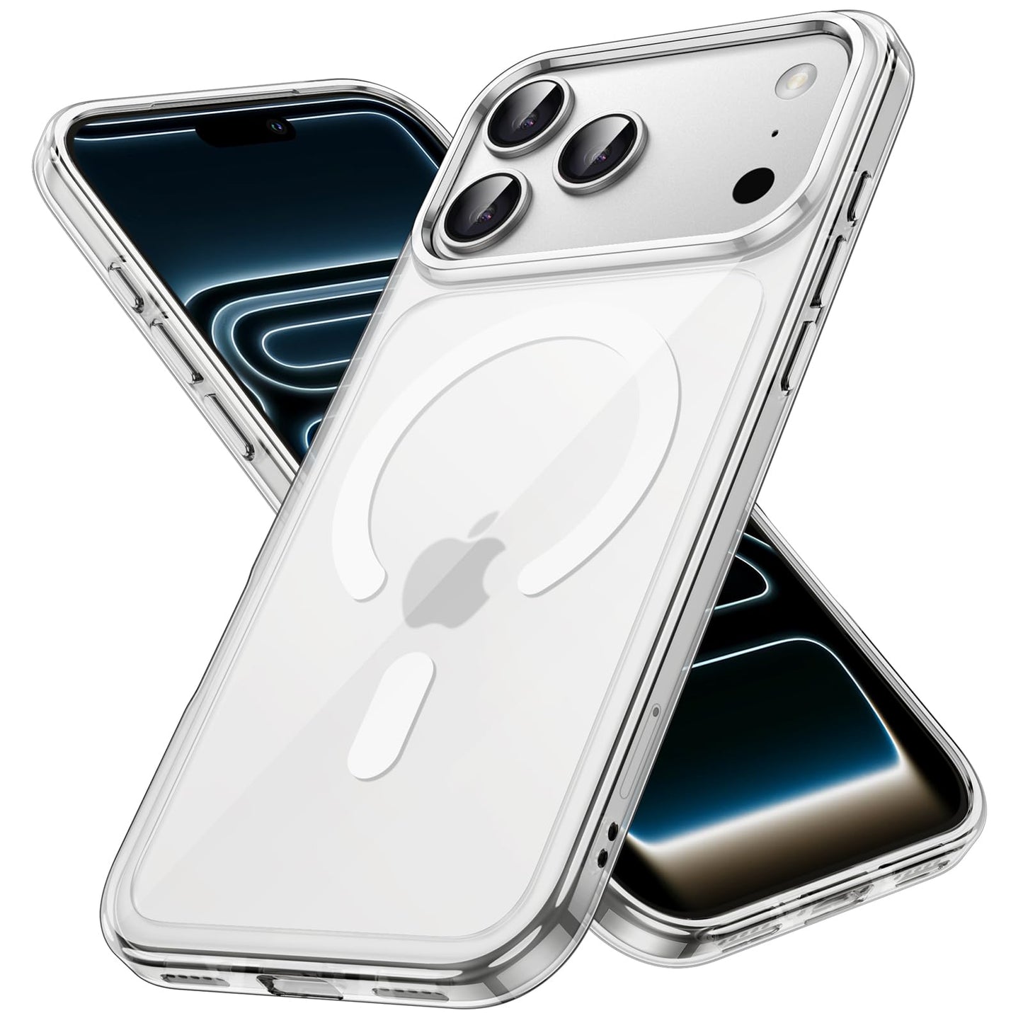 JETech Magnetic Case for iPhone 17 Pro 6.3-Inch Compatible with MagSafe, Shockproof Phone Bumper Cover, Anti-Scratch Clear Back