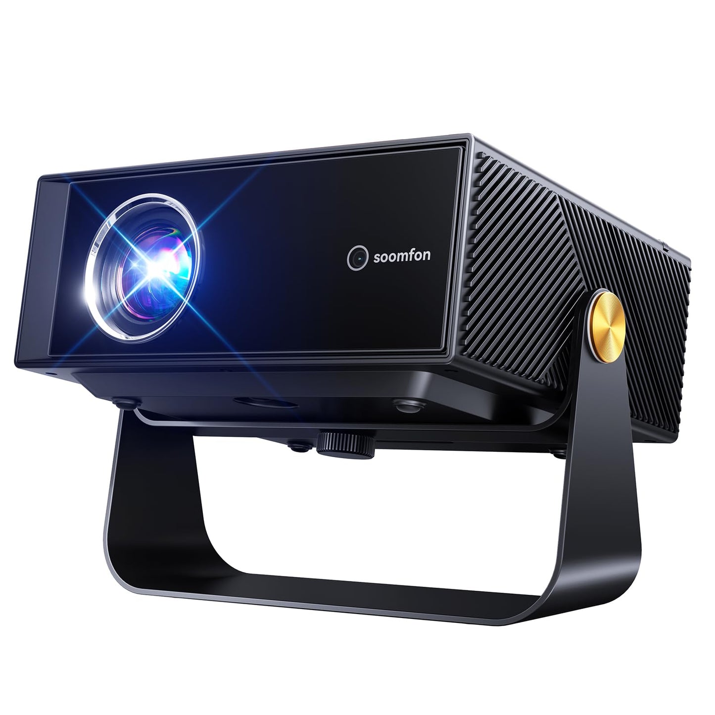 SOOMFON SK3 Smart Projector with WiFi and Bluetooth 1080P Native HDR10 - Portable Outdoor Movie Mini Projector with Stand Auto F