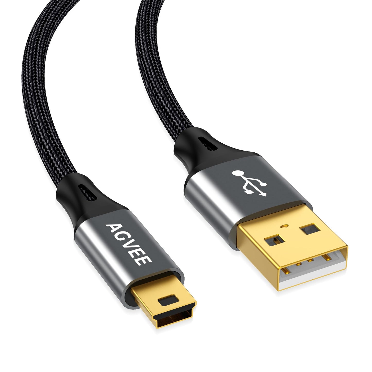 AGVEE 2 Pack 6.6ft USB Cable for Blue Yeti Microphones & Snowball iCE Mic, Replacement Power Cord for Blue Yeti USB Microphone B