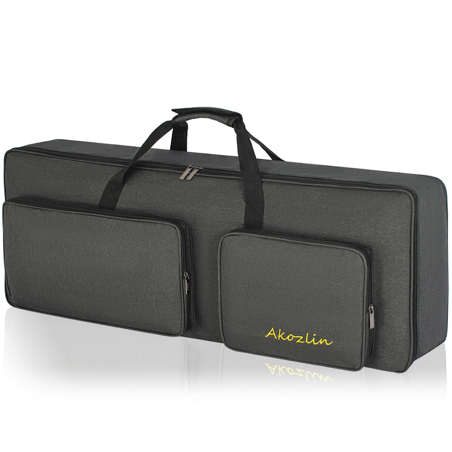 AKOZLIN Padded 49-Key Keyboard Gig Bag Portable Electric Piano Case Foldable Bag For 49-Note Keyboard 31 10 4