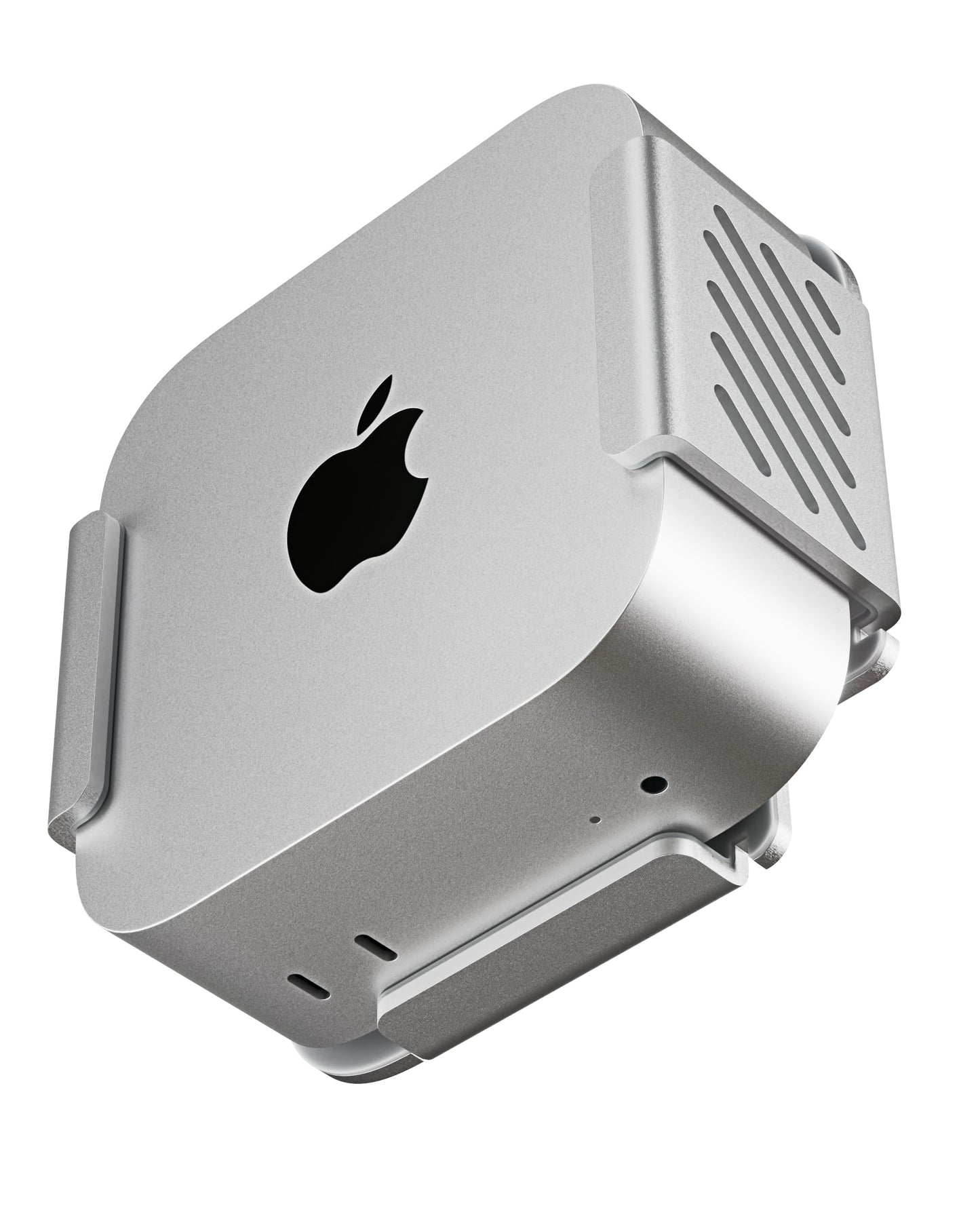 Foamy Lizard Matching Aluminum Under Desk, VESA, Wall Mount for Mac mini M4 | Anti-Scratch Silicone, Solid Metal Holder Bracket,