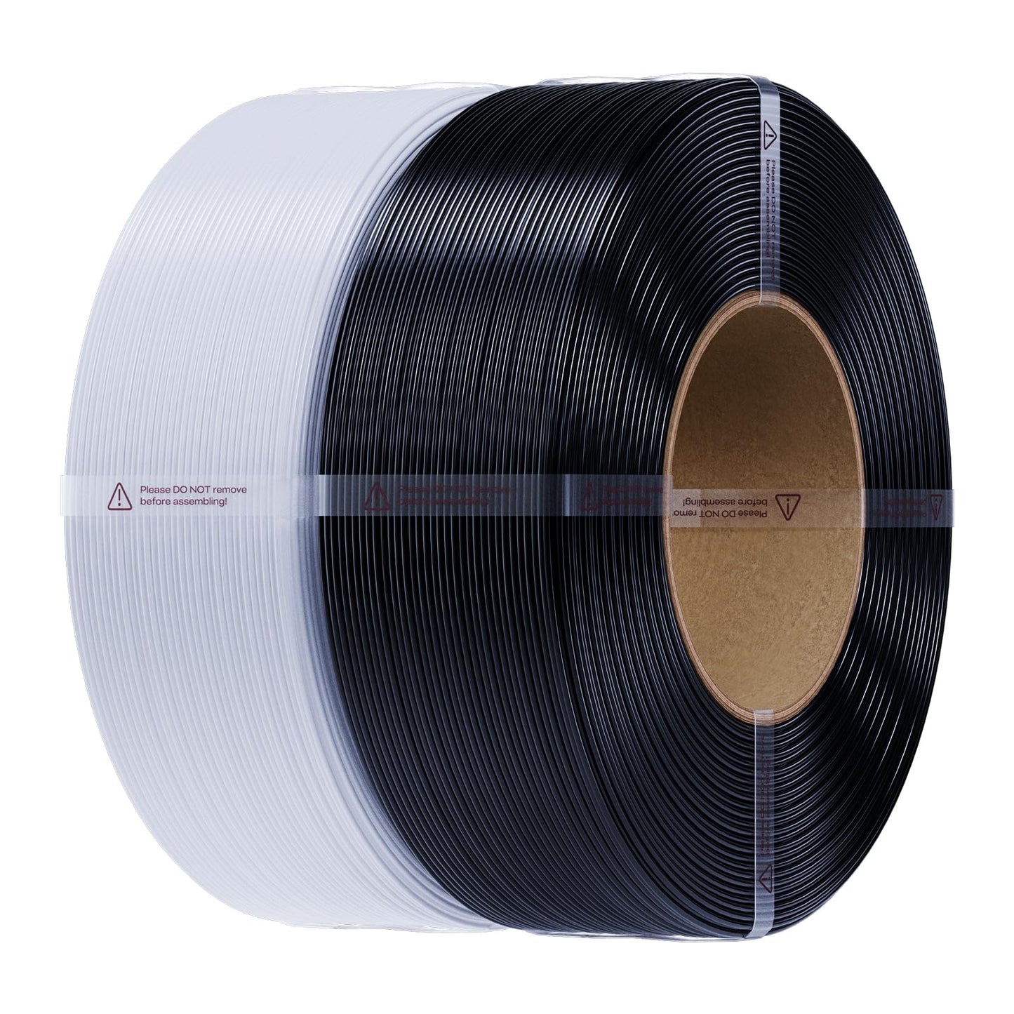 Creality 2kg Black & White PETG Filament Refill 1.75mm, 3D Printer Filament, Spool-Free for Bambu Lab Reusable Spools, High Prec