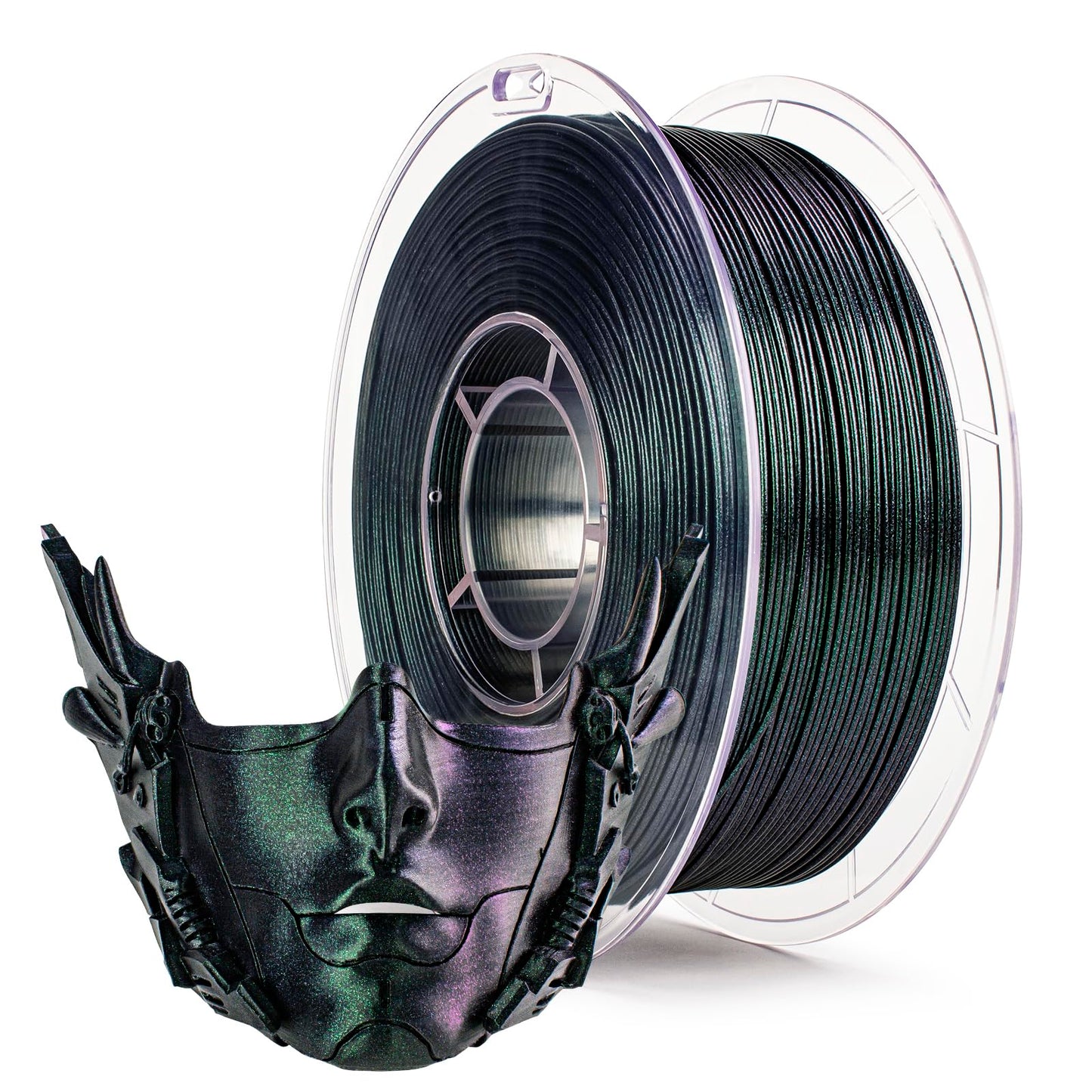 ZIRO Glitter PLA Filament 1.75mm, 3D Printer Filament Super Sparkle PLA, Chameleon Series 3D Printing Material, 2.2lbs Spool, Fi