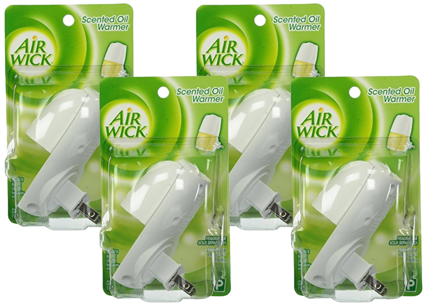 Air Wick plug in Scented Oil Warmer, White, 1 Count, Essential Oils, Air Freshener (Pack of 4)
