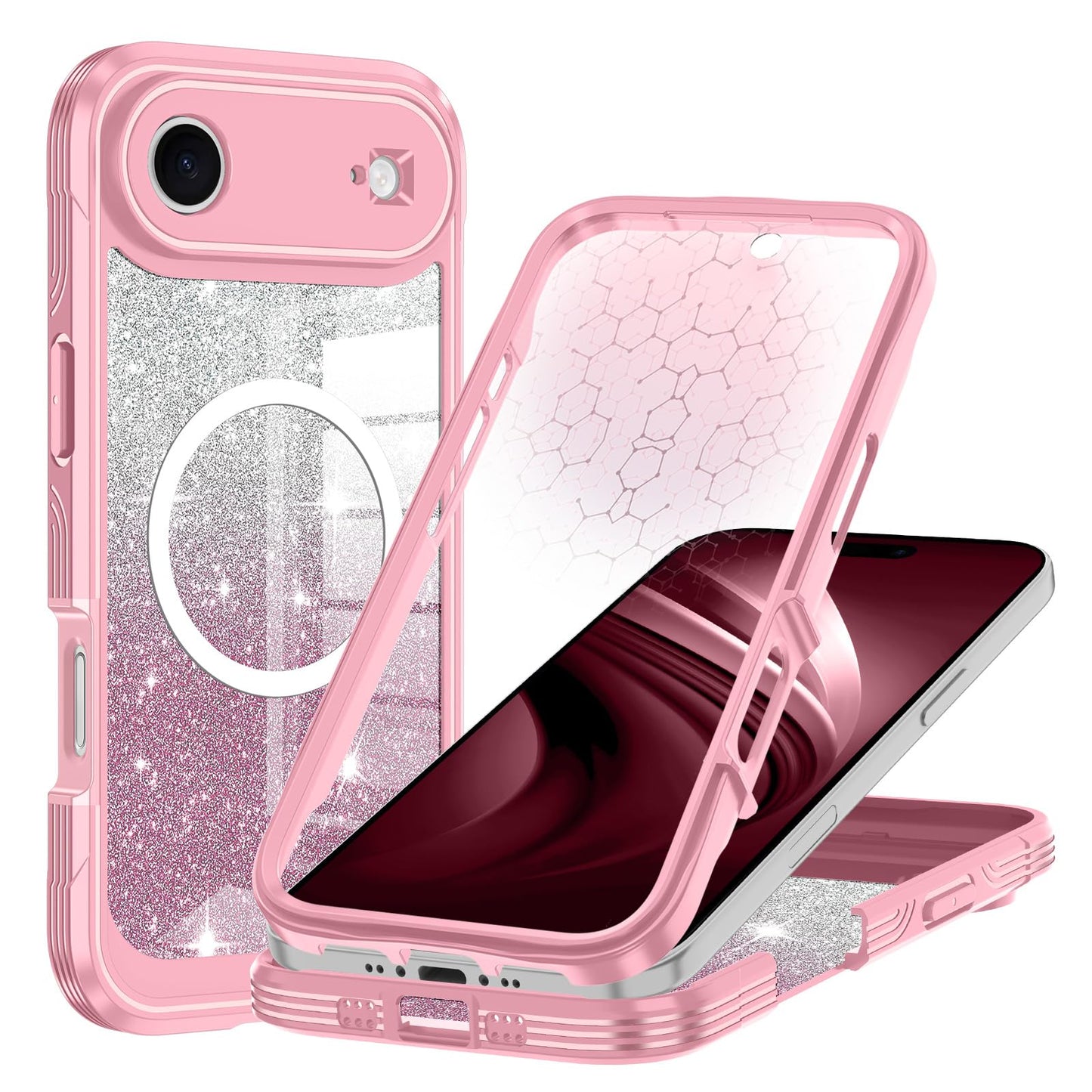 Hekodonk for iPhone Air Case/17 Air Case,Compatible with Magsafe [Built-in Tempered Glass Screen Protector & Camera Lens Protect