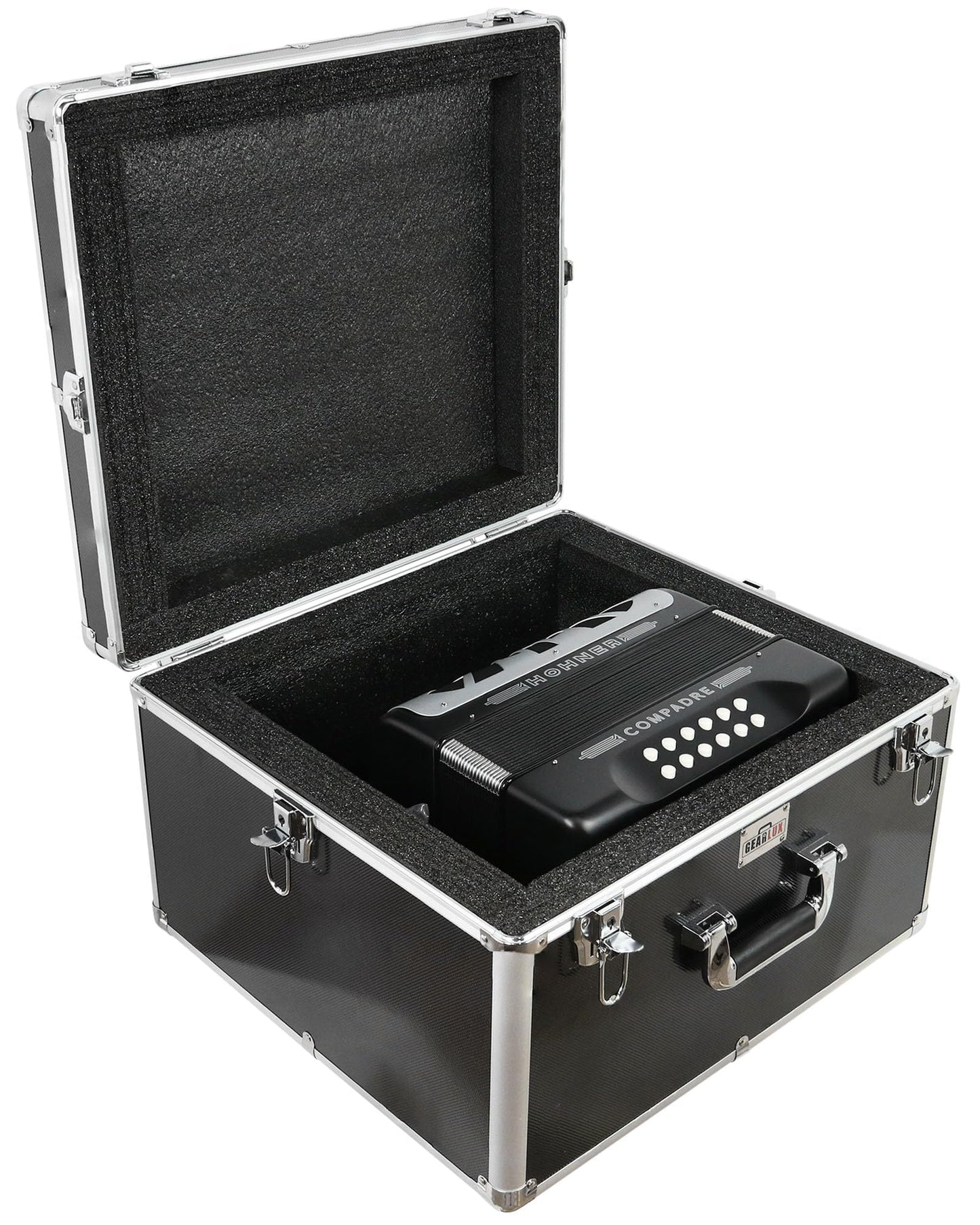 Gearlux ABS Hard Case for Panther, Compadre, and C2 Accordions - Black
