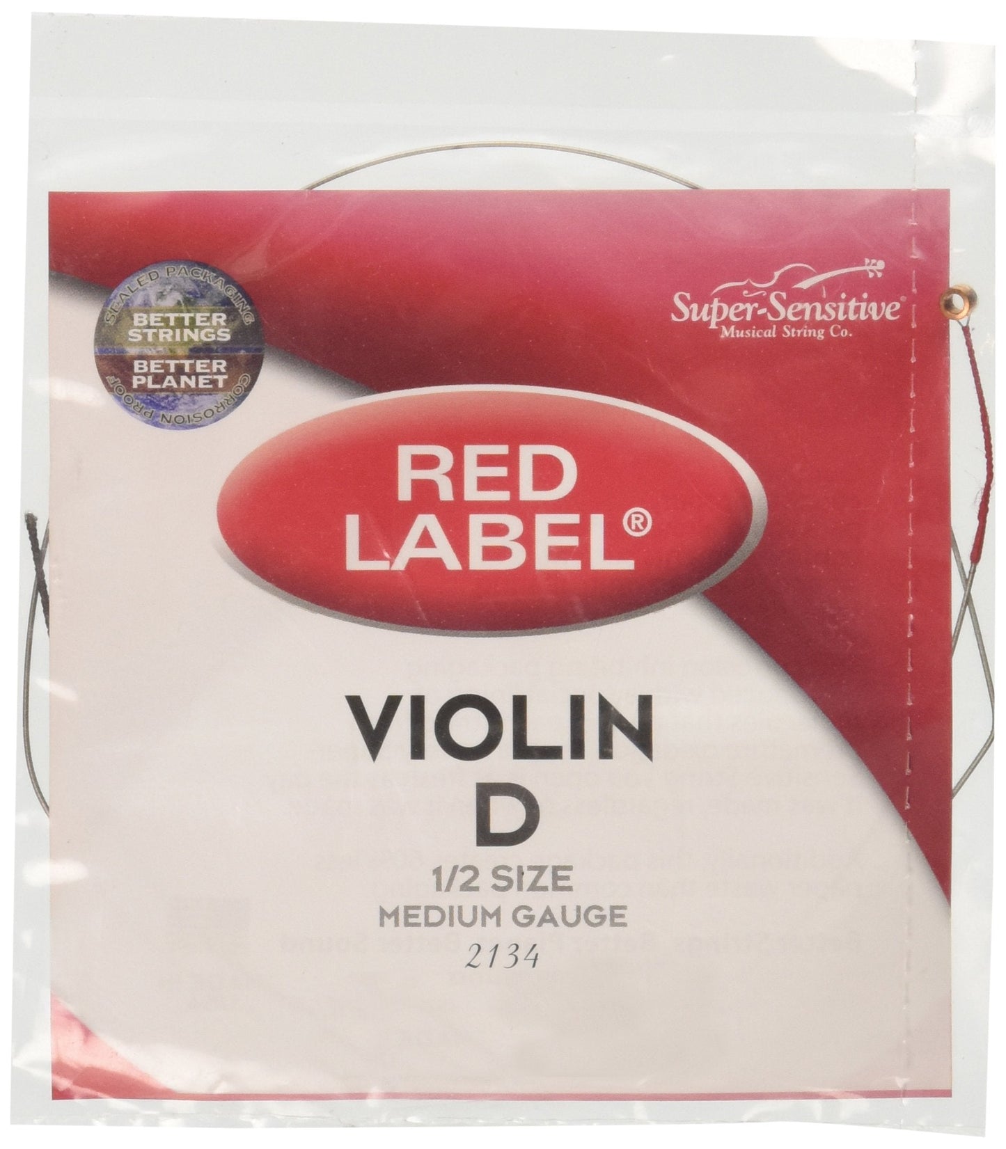 Super Sensitive Violin Strings (2134), 1/16, 1/2, 1/4, 1/8, 3/4, 4/4